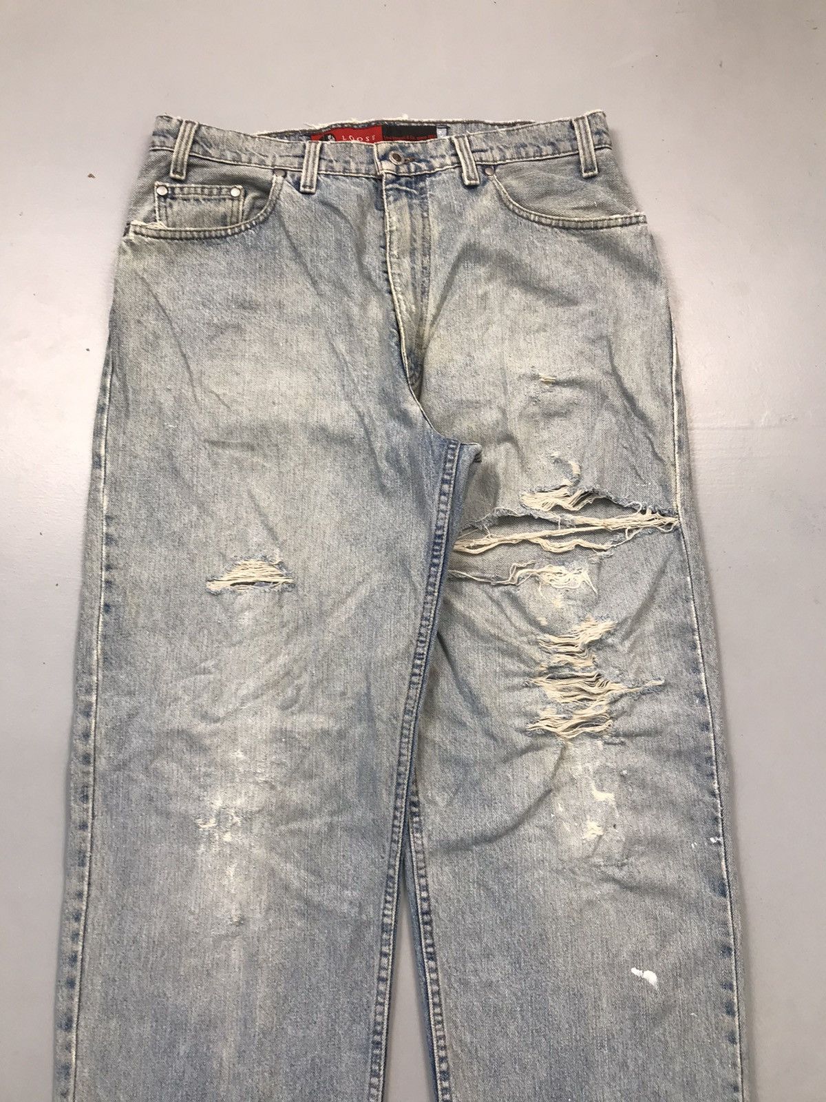 Vintage Levi’s silver tab damaged denim