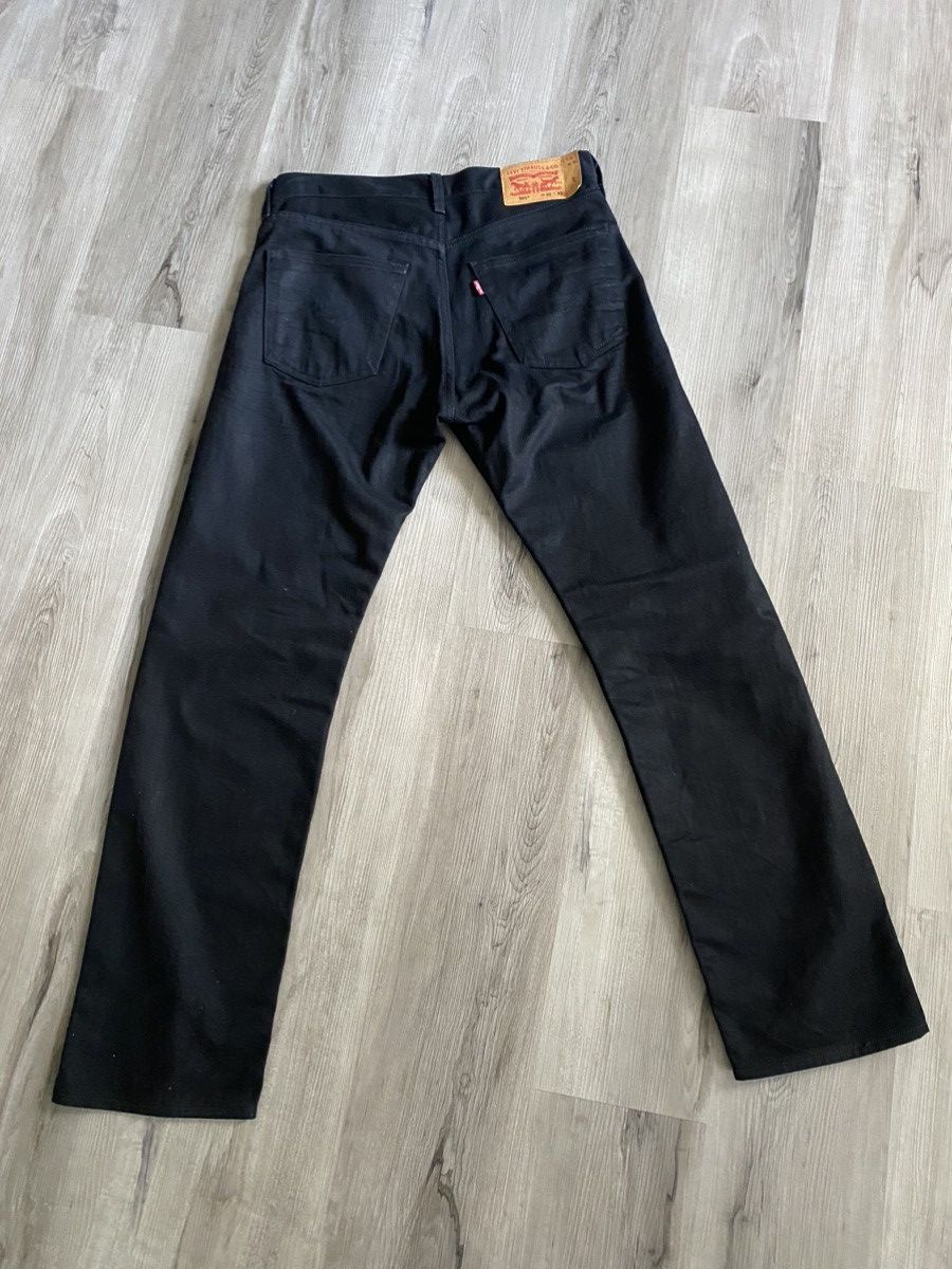 Levi's Pure Black Levi 501s Size US 32 / EU 48 - 3 Thumbnail