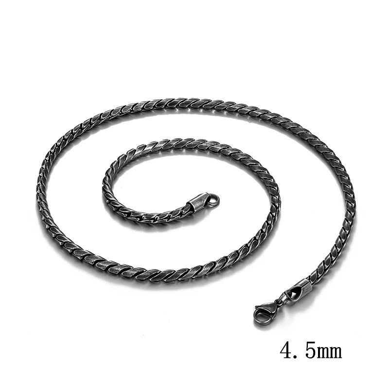 Sterling Silver 70 cm Snake Link Chain Necklace Size ONE SIZE - 5 Thumbnail