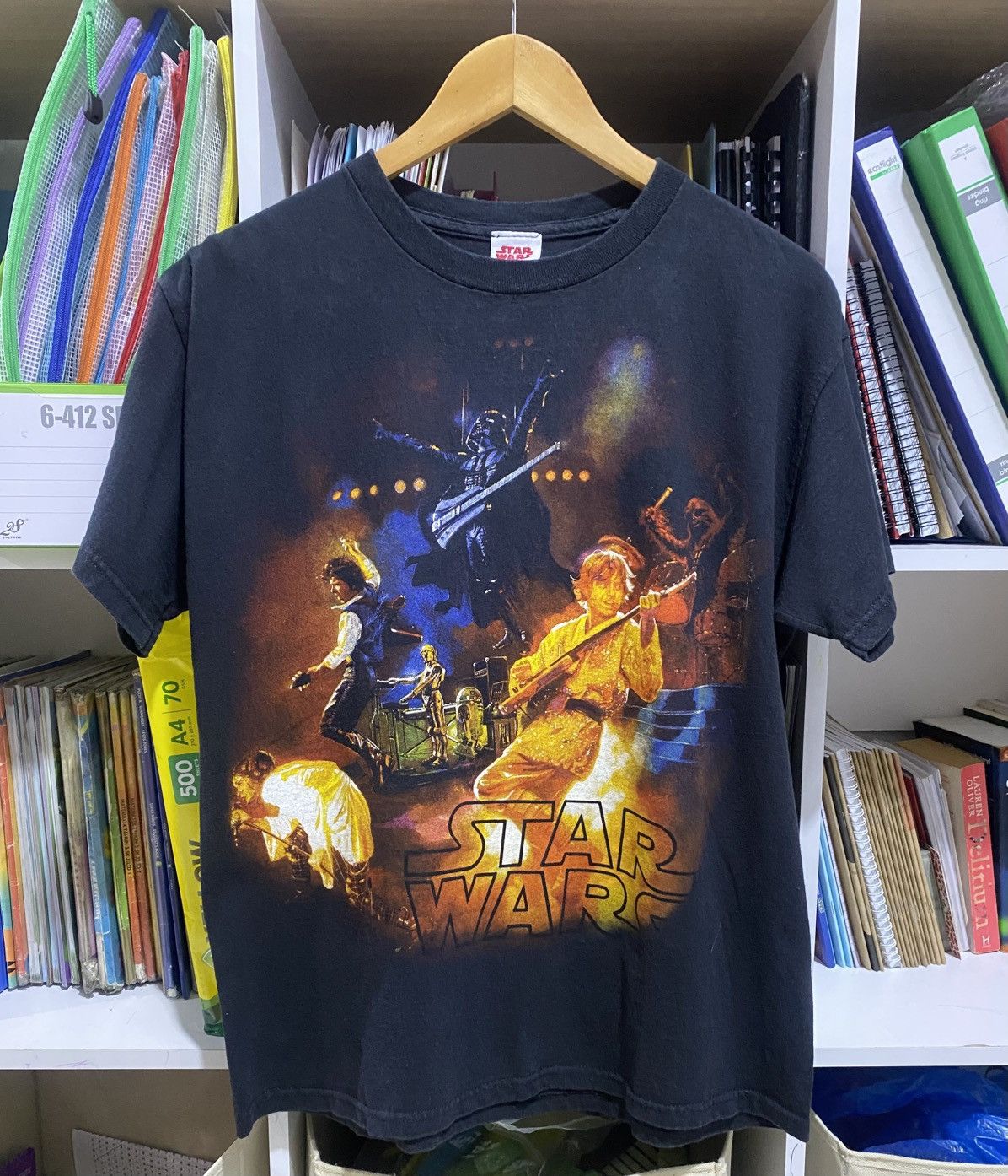 Star Wars Vtg Star Wars Rock Band Luke Skywalker Vader Concert Tshirt Size US M / EU 48-50 / 2 - 1 Thumbnail
