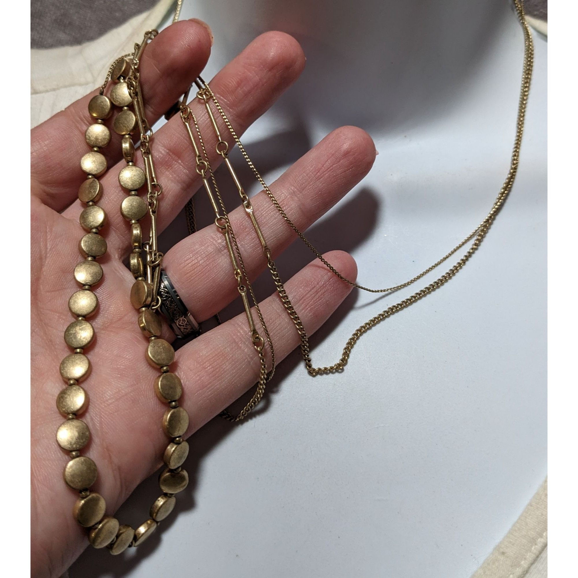 Other Preppy Multilayer Gold Chain Beaded Necklace Size ONE SIZE - 6 Thumbnail