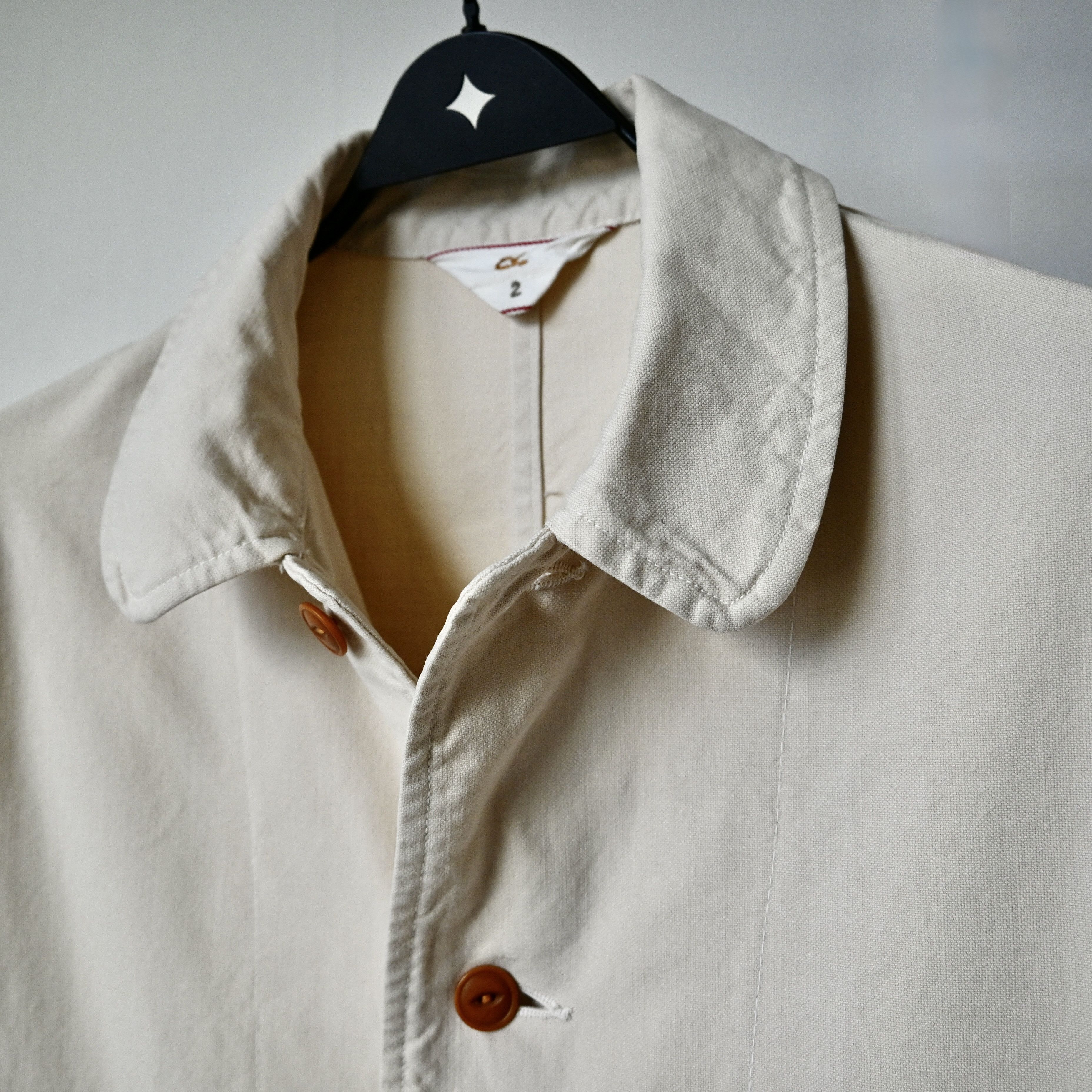 45rpm 45rpm light canvas field coat, cream, made in Japan Size US M / EU 48-50 / 2 - 8 Thumbnail