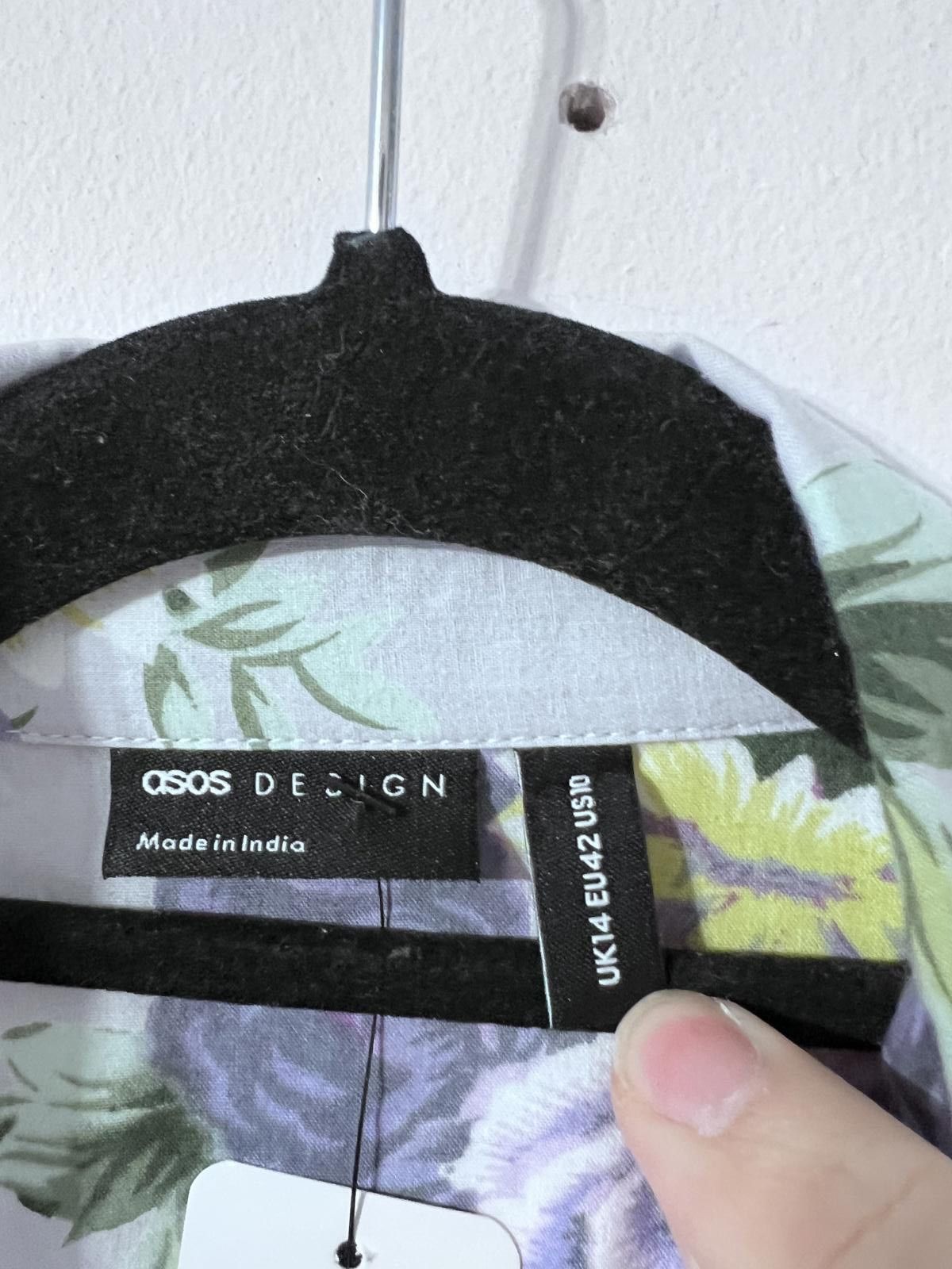 Asos ASOS DESIGN Floral Smock Blouse UK 14 Size L / US 10 / IT 46 - 3 Thumbnail