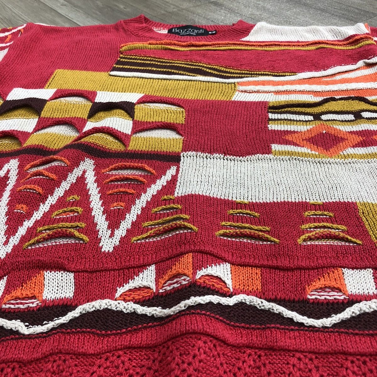 Coogi 1990s Vintage Bazzanti Coogi 3D Cable Luxury Knitwear Top Size US M / EU 48-50 / 2 - 10 Thumbnail