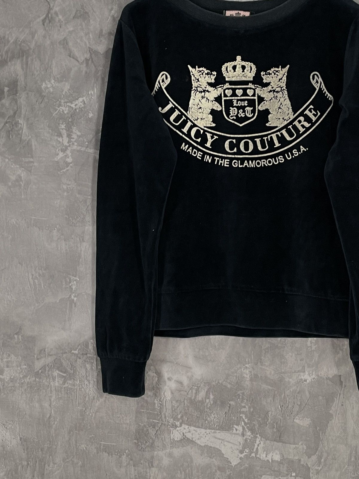 Hysteric Glamour × Juicy Couture × Vintage Juicy Couture Y2K Velour Glamour Sweatshirt Size M / US 6-8 / IT 42-44 - 5 Thumbnail