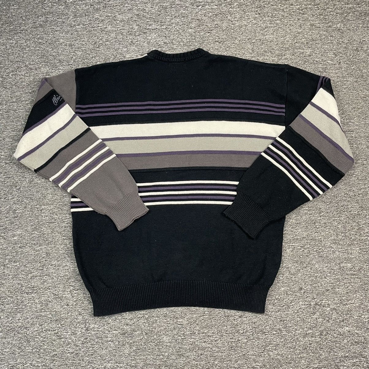 ALAIN DELON × Designer × Vintage Vintage Alain Delon Paris Geometric Sweater Knitwear Size US XL / EU 56 / 4 - 6 Thumbnail