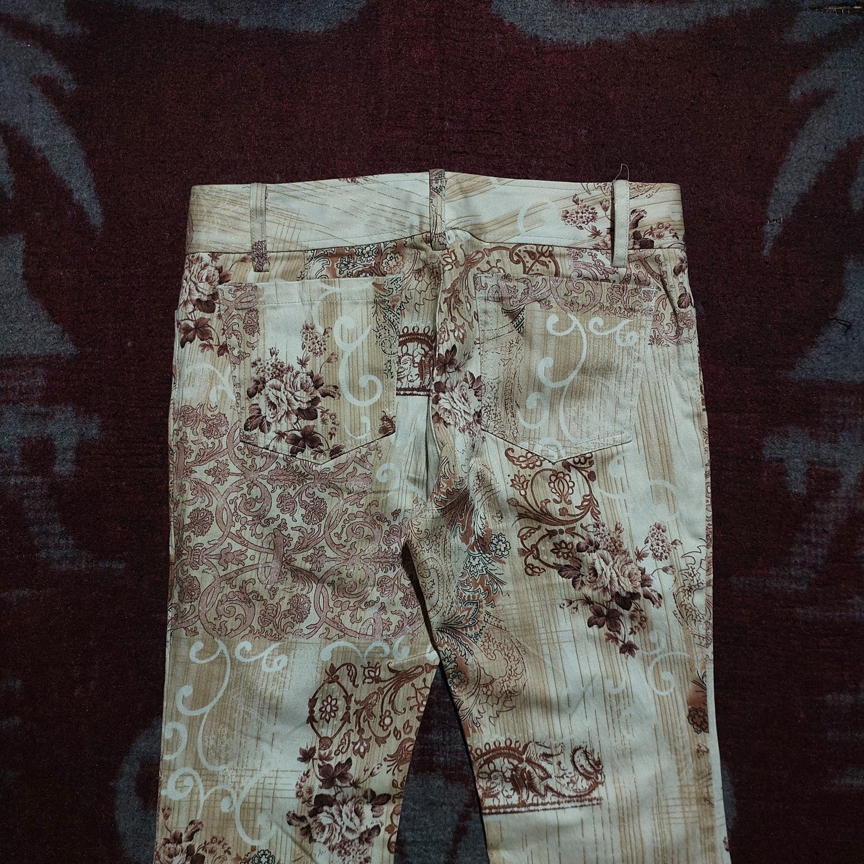 Tornado Mart Tornado Mart Magnolia flower pattern flare pants Size 26" / US 2 / IT 38 - 4 Thumbnail