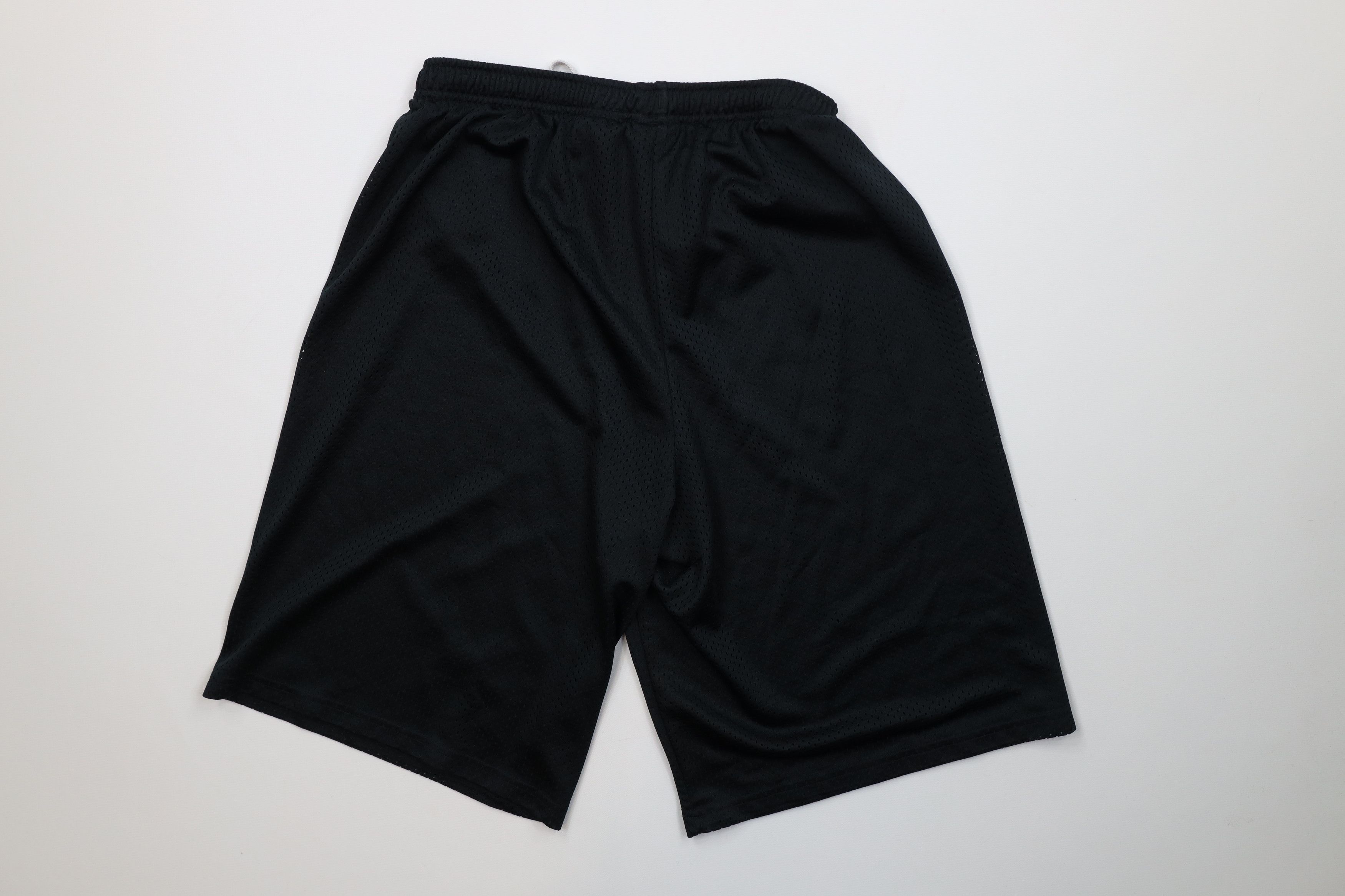 Nike Vintage Y2K Nike Mini Swoosh Mesh Basketball Shorts Black Size US 30 / EU 46 - 8 Thumbnail