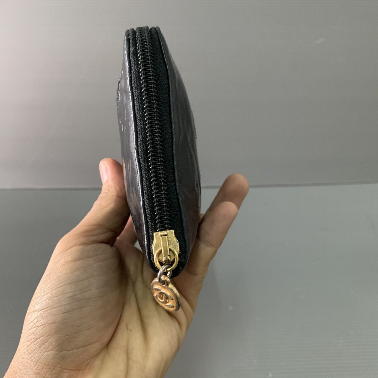 Chanel Chanel Vernis Black Leather Wallet Size ONE SIZE - 9 Thumbnail
