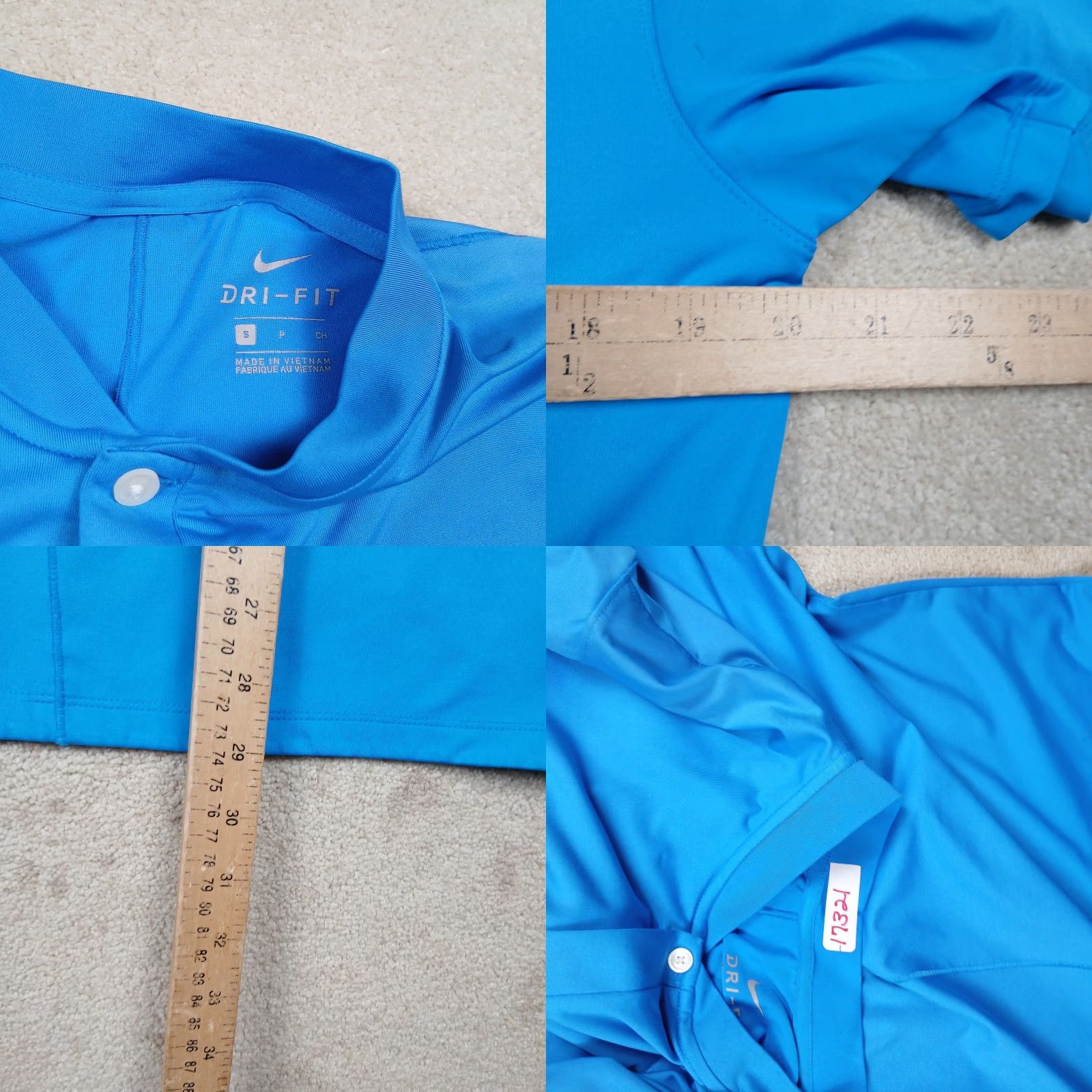 Nike Nike Tiger Woods Golf Polo Shirt Mens Small Blue Dri-FIT Shirt Size US S / EU 44-46 / 1 - 8 Thumbnail