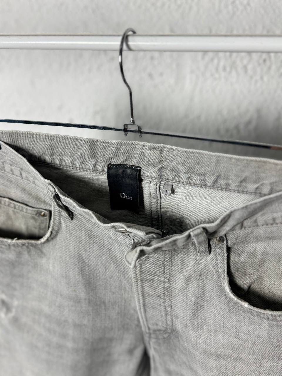 Dior Dior Hedi Slimane Gray Denim Jeans Japan Made Size US 31 - 14 Thumbnail