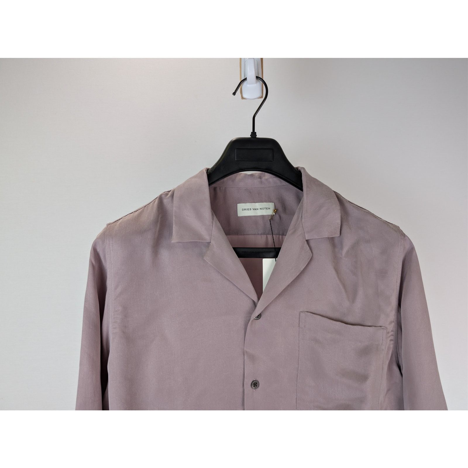 Dries Van Noten o1rshd1 Carlty 2025 Mens Woven Shirt in Lilac Size US M / EU 48-50 / 2 - 3 Thumbnail
