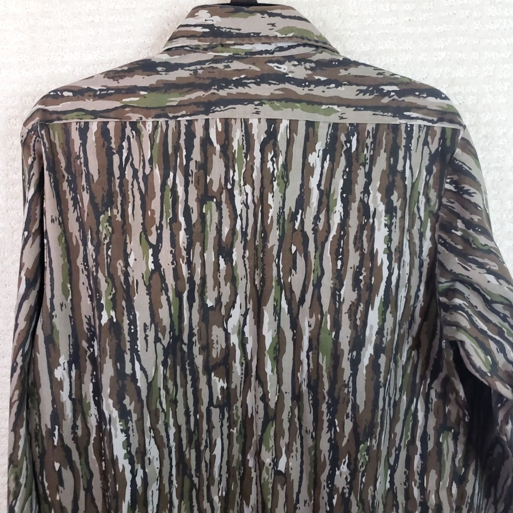 Jordan Brand VINTAGE Jordan Collection Shirt Mens M Trebark Camo Long Sleeve Button USA Made Size US M / EU 48-50 / 2 - 7 Thumbnail