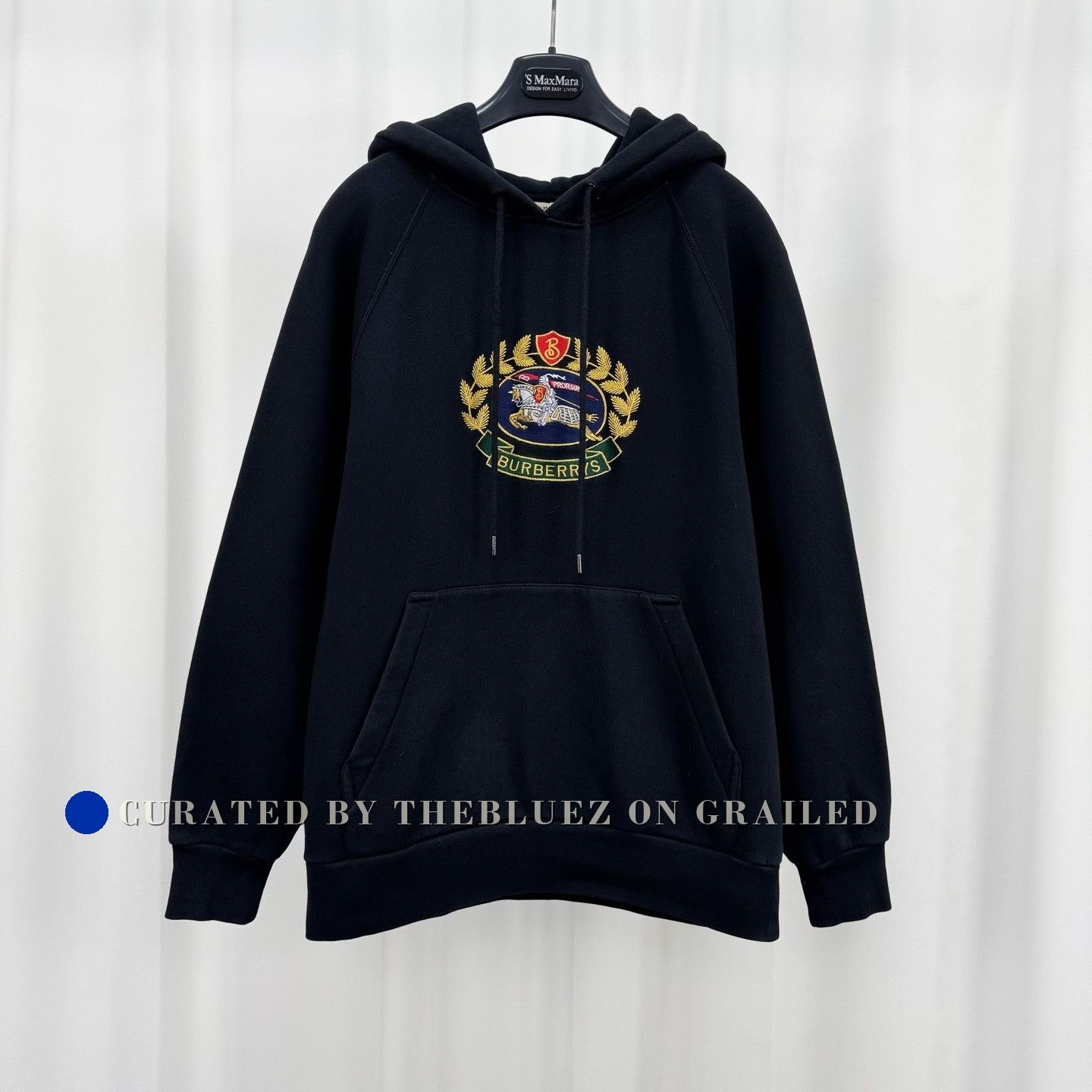 Burberry Burberry Embroidered Knight Logo Hoodie Size US S / EU 44-46 / 1 - 1 Thumbnail