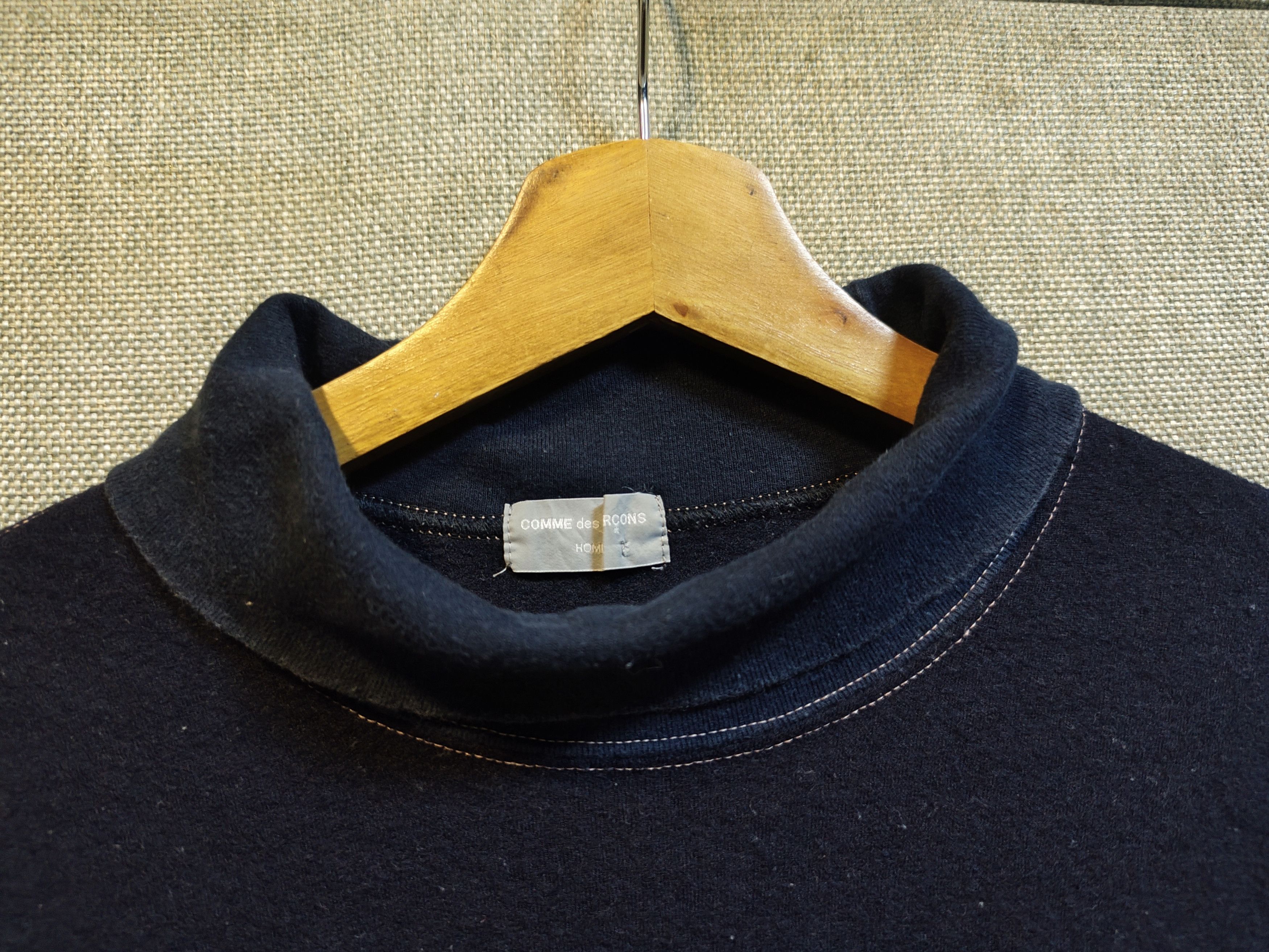 Comme des Garcons Homme Plus Vintage 1988 Comme des Garcons Homme Wool Mock Neck Sweater Size US M / EU 48-50 / 2 - 3 Thumbnail