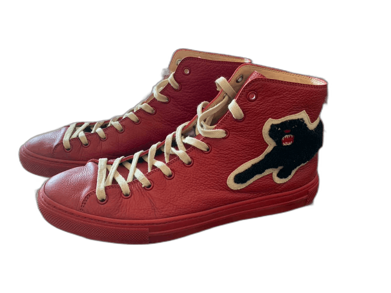 Gucci Gucci Men's High Top Sneakers in Red Size US 10 / EU 43 - 1 Thumbnail