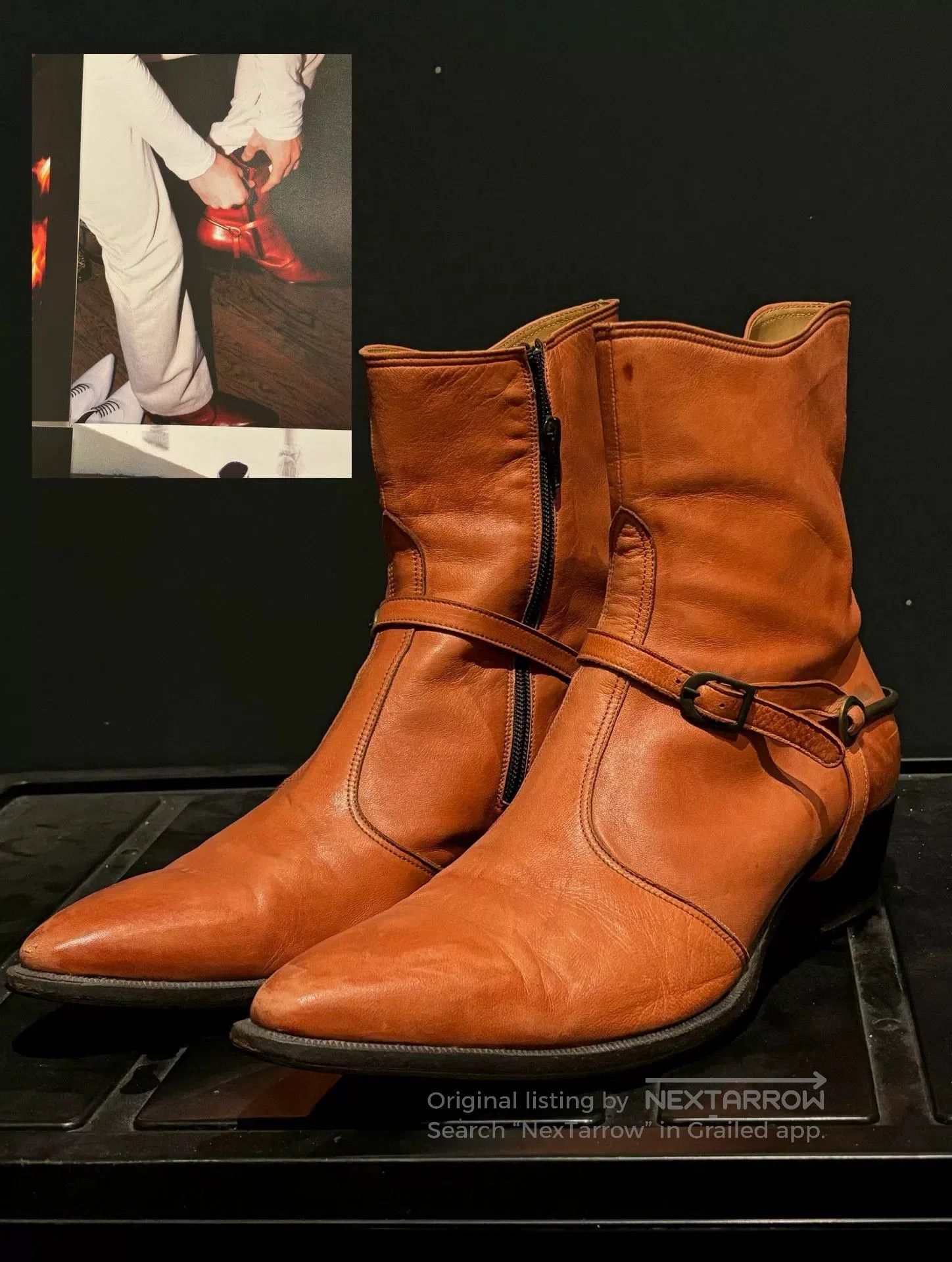 Maison Margiela maison martin margiela pointed toe denim boots. Size US 10 / EU 43 - 1 Thumbnail