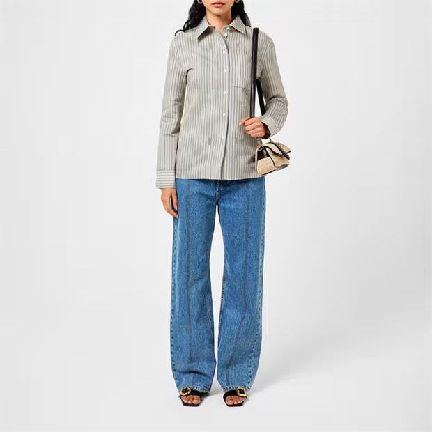 Jacquemus o1g2r1mq1024 Shirt in Grey & Black Size S / US 4 / IT 40 - 6 Thumbnail