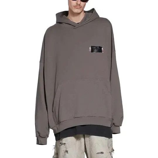 Balenciaga o1in1g0725 Gaffer Hoodie Oversized in Brown Size US L / EU 52-54 / 3 - 4 Thumbnail