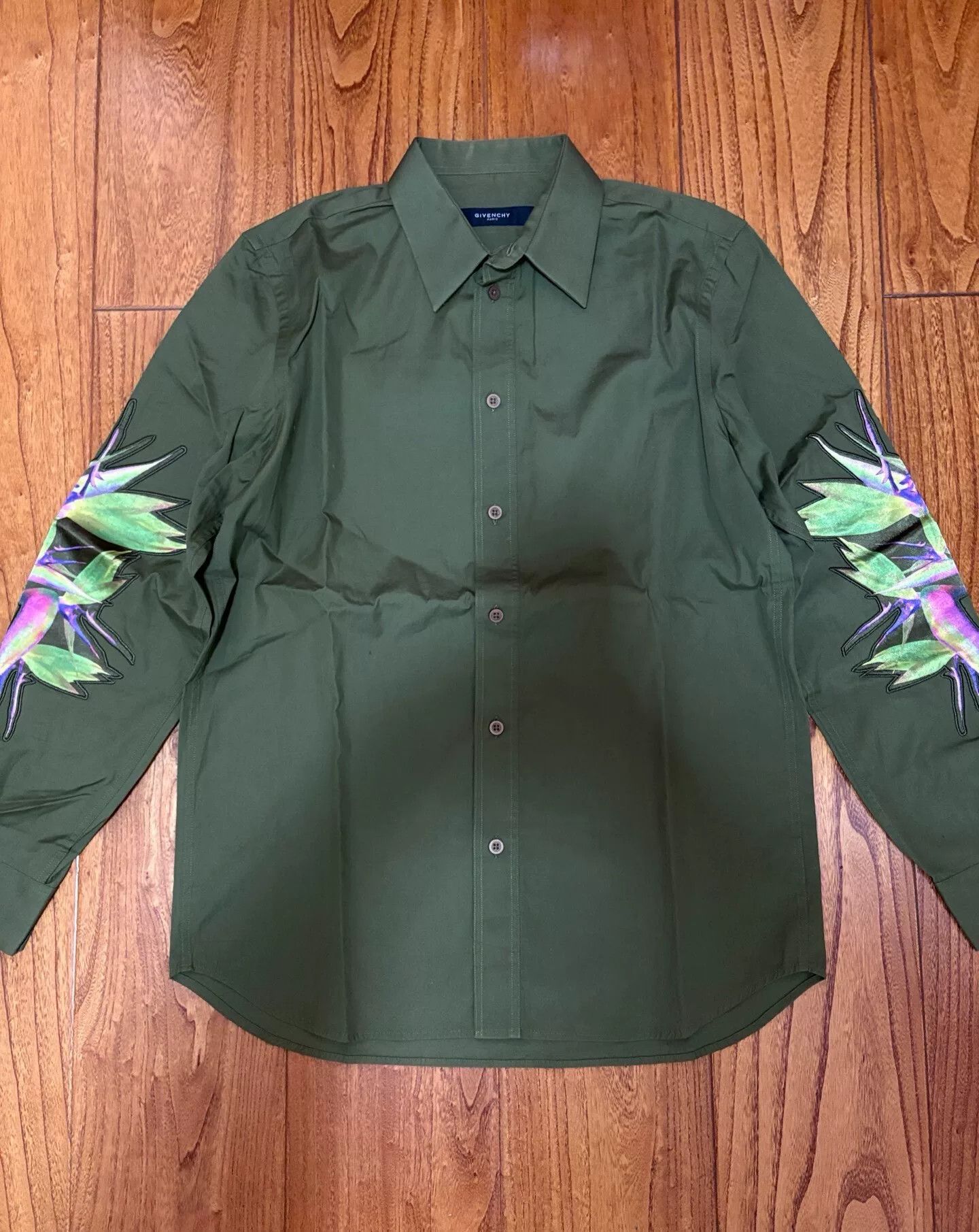 Givenchy Givenchy Bird of Paradise Long Sleeve Shirt Size US S / EU 44-46 / 1 - 1 Thumbnail