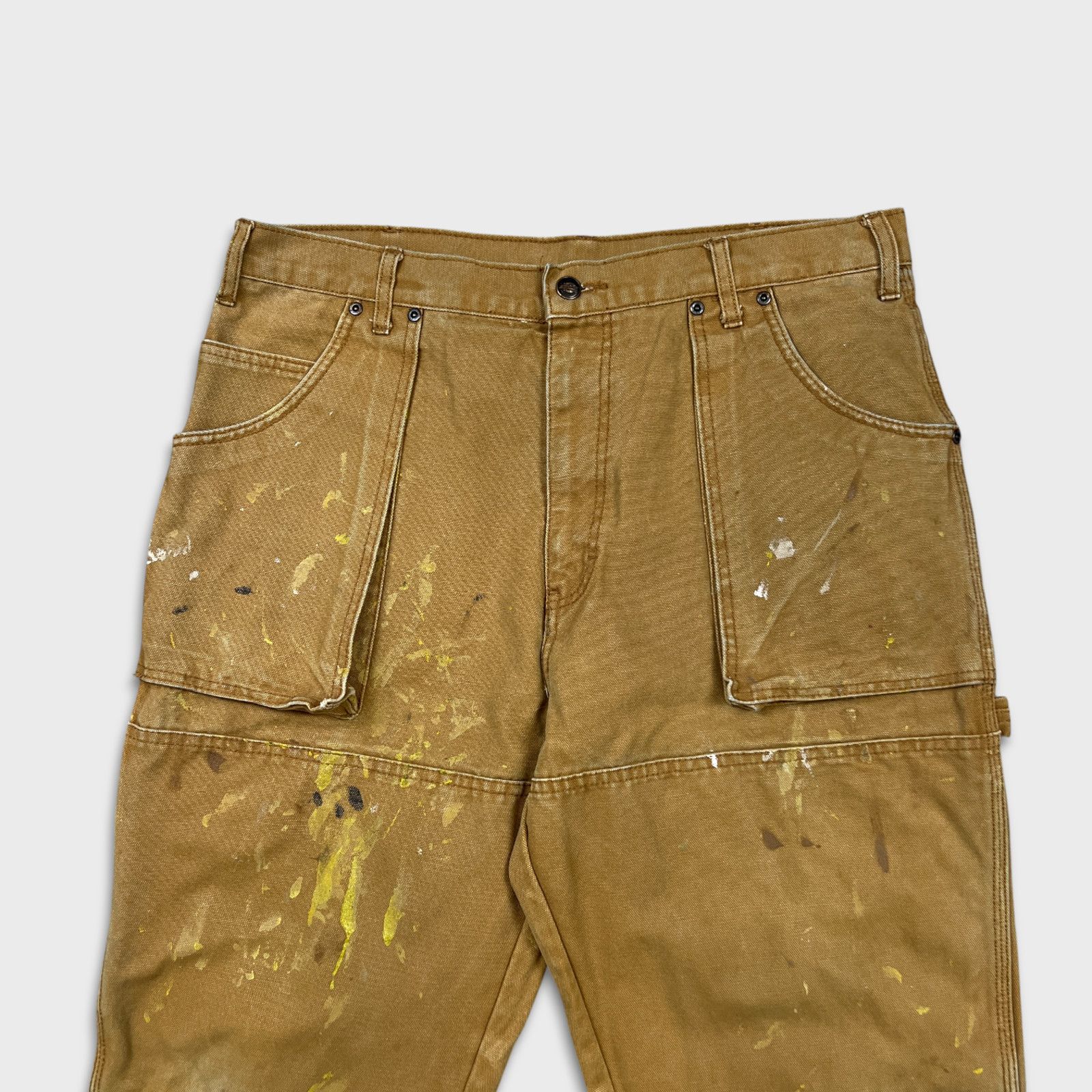 Dickies × Vintage Dickies Pants 38x30 Double Knee Distress Carpenter Canvas Size US 34 / EU 50 - 2 Thumbnail