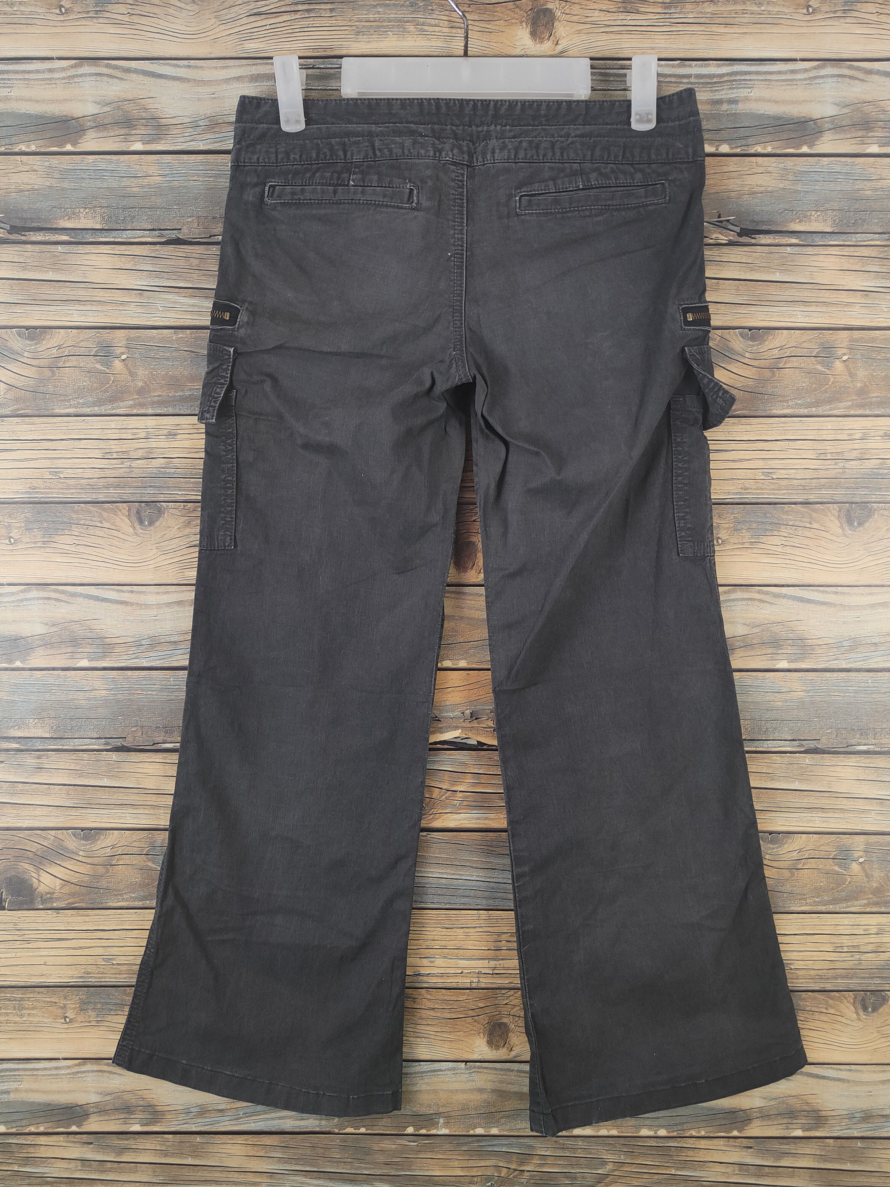 Japanese Brand DL Pinky&Dianne Black Multipocket Cargo Pants #2045 Size 29" - 7 Thumbnail