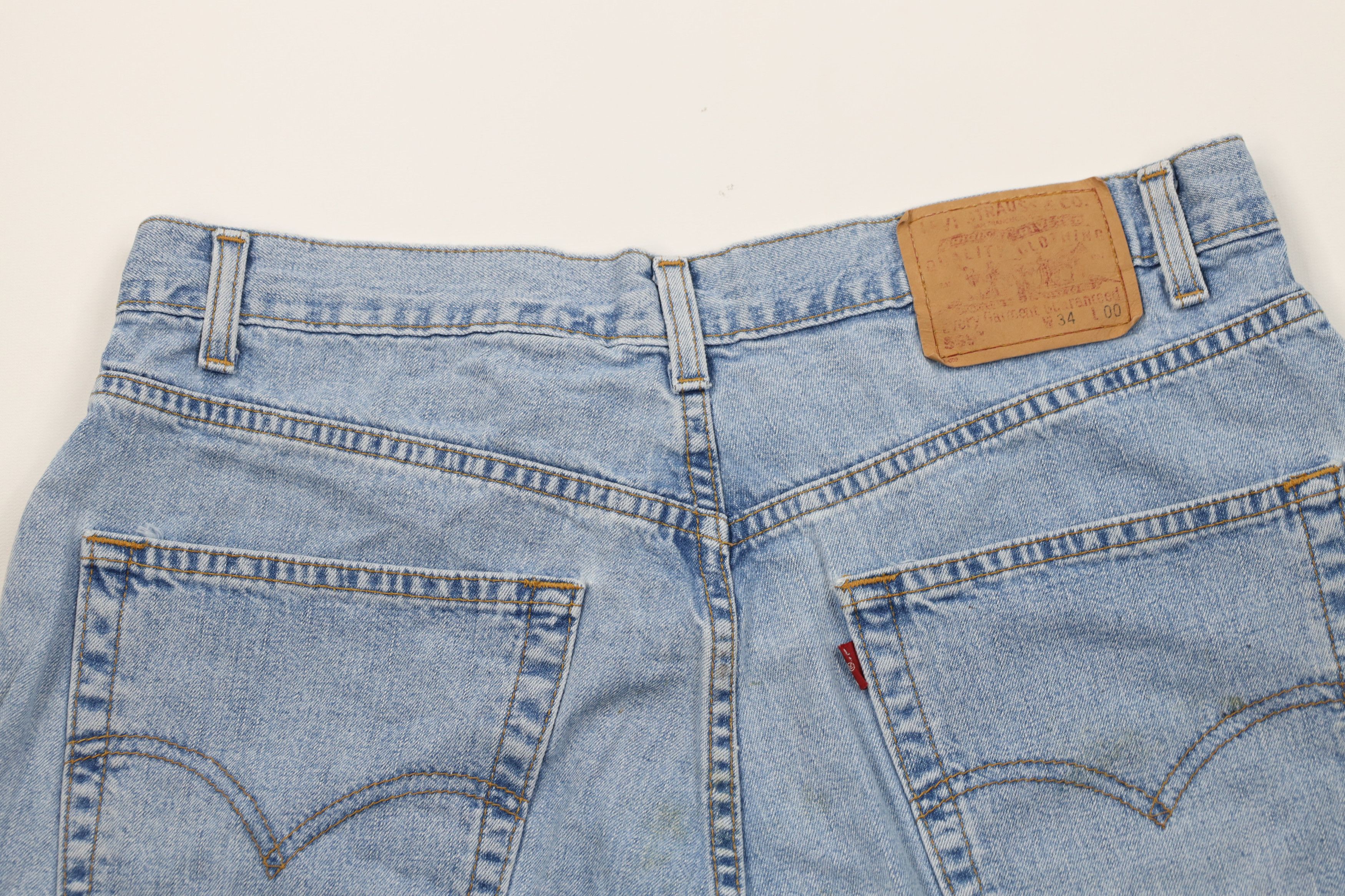 Levi's Vintage Y2K 2001 Levis 569 Loose Fit Denim Jean Shorts Jorts Size US 34 / EU 50 - 12 Thumbnail