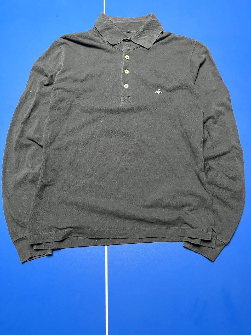 Vivienne Westwood Vivienne Westwood Polo Shirt Long Sleeve Logo Orb Men Size US M / EU 48-50 / 2 - 1 Thumbnail