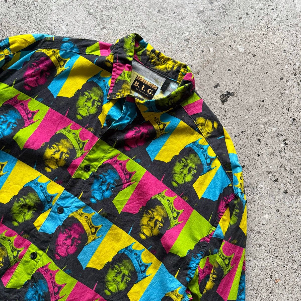 Other The Notorious B.I.G. Colorful Portrait Print Button Shirt Size US L / EU 52-54 / 3 - 3 Thumbnail
