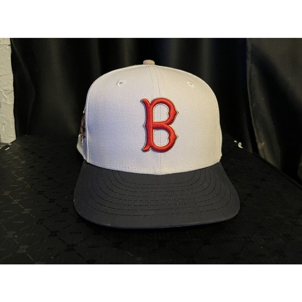 New Era 7 1/4 - Boston Red Sox Fitted Hat - JFK Kennedy Navy Ripstop Size ONE SIZE - 4 Thumbnail