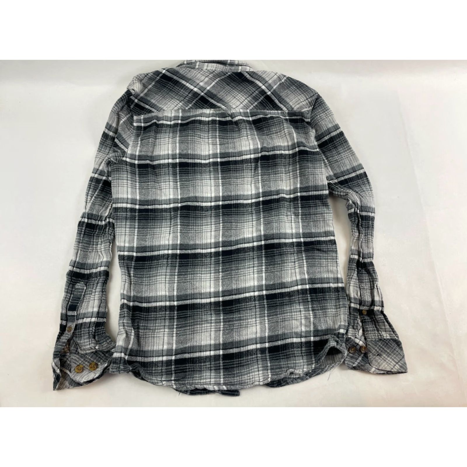 O'Neill VINTAGE O'Neill Shirt Plaid Button-Down Packet Flaps Mens Small Gray White Black Size US S / EU 44-46 / 1 - 2 Thumbnail