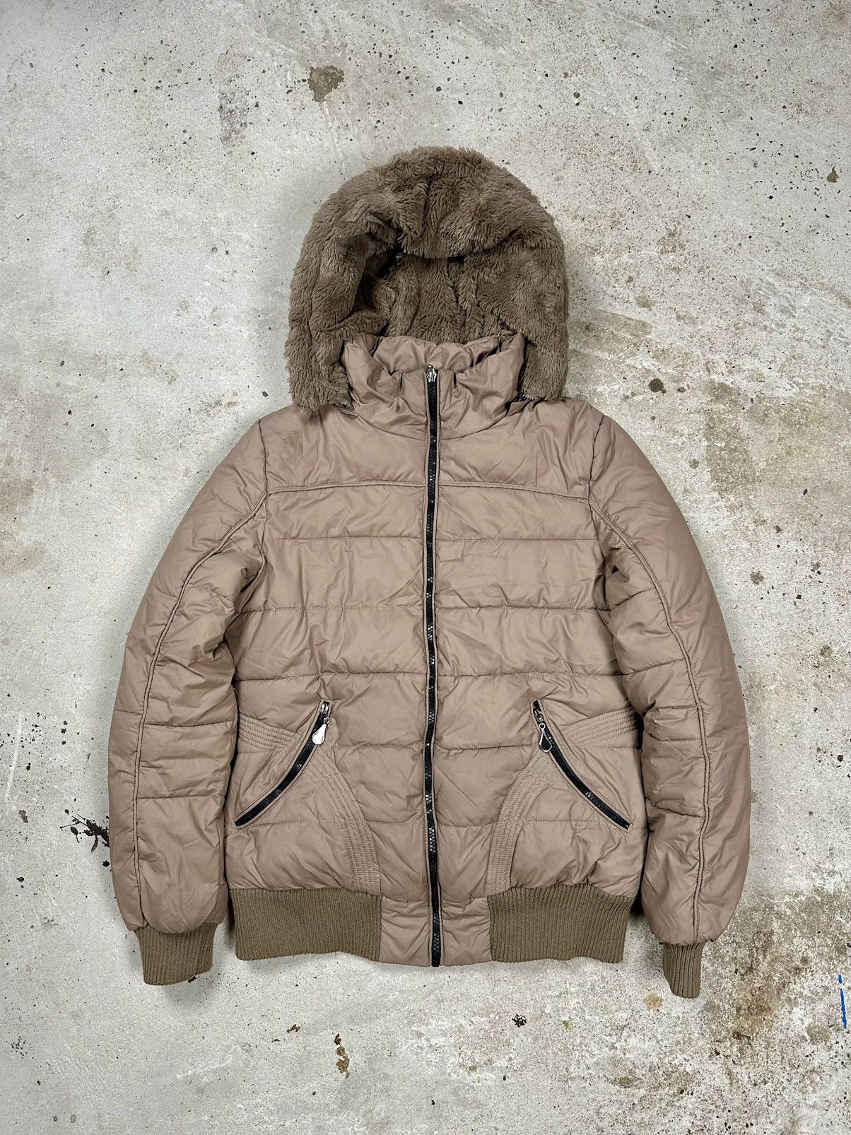 If Six Was Nine × Japanese Brand × Le Grande Bleu (L.G.B.) Vintage Y2K Faux Fur Bomber Jacket Hooded Utility Size US S / EU 44-46 / 1 - 1 Thumbnail