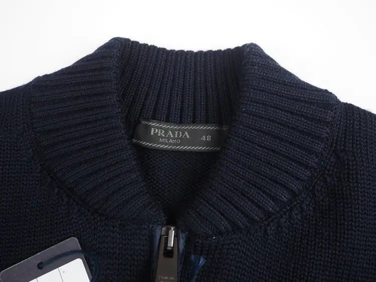 Prada Sz 48 Prada Wool zip-up Cardigan-2507 Size US M / EU 48-50 / 2 - 4 Thumbnail