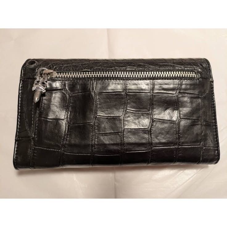 Chrome Hearts CH Alligator Wave wallet w/ Receipt Size ONE SIZE - 6 Thumbnail