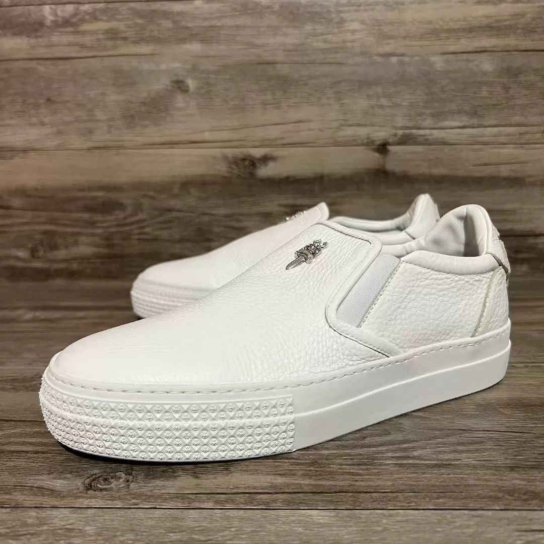 Chrome Hearts Chrome Hearts White Lowtop Sneakers 37 Women Size US 6.5 / IT 36.5 - 1 Thumbnail