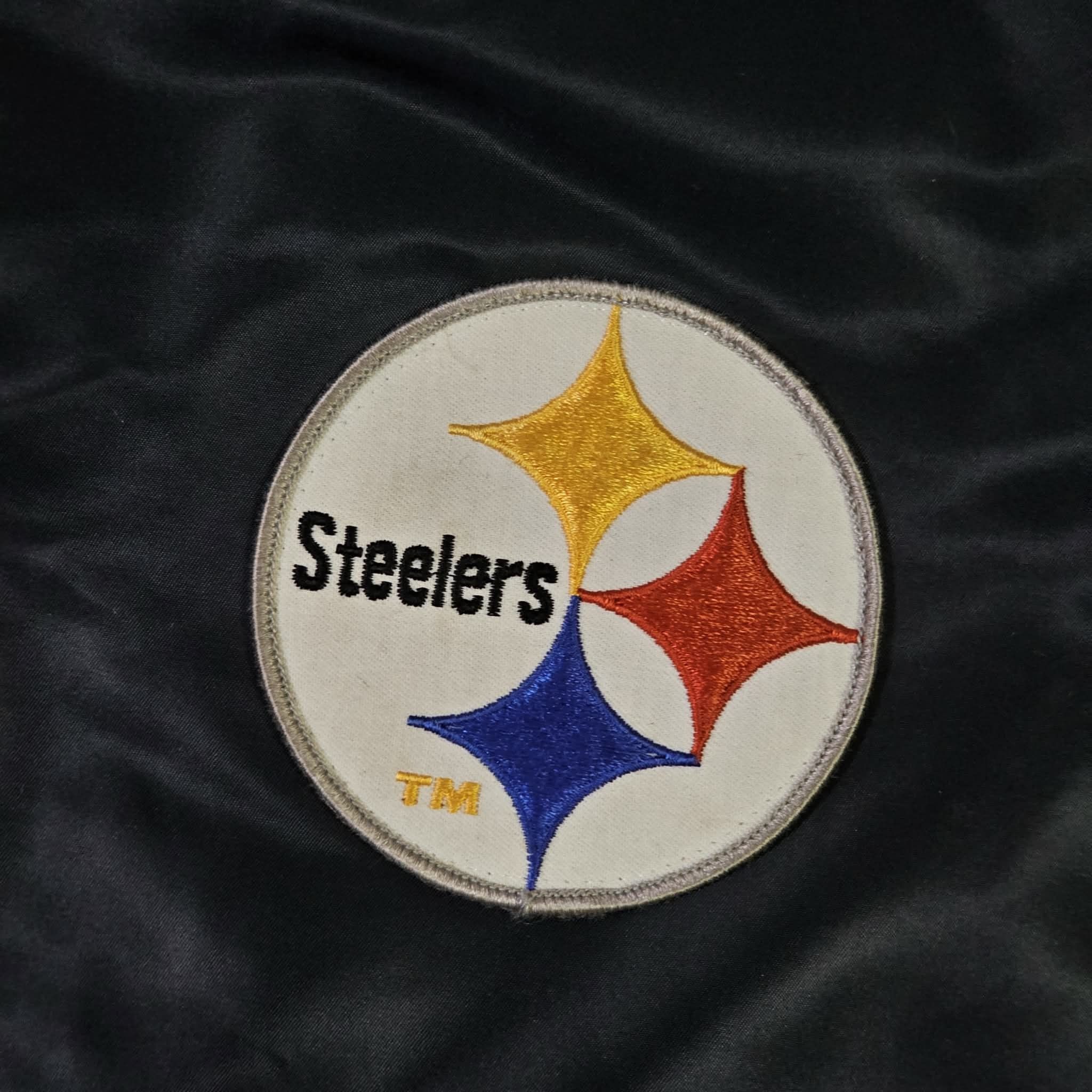 NFL Pittsburgh Steelers Vintage 70s Stahl Urban Satin Jacket Size US XL / EU 56 / 4 - 5 Thumbnail