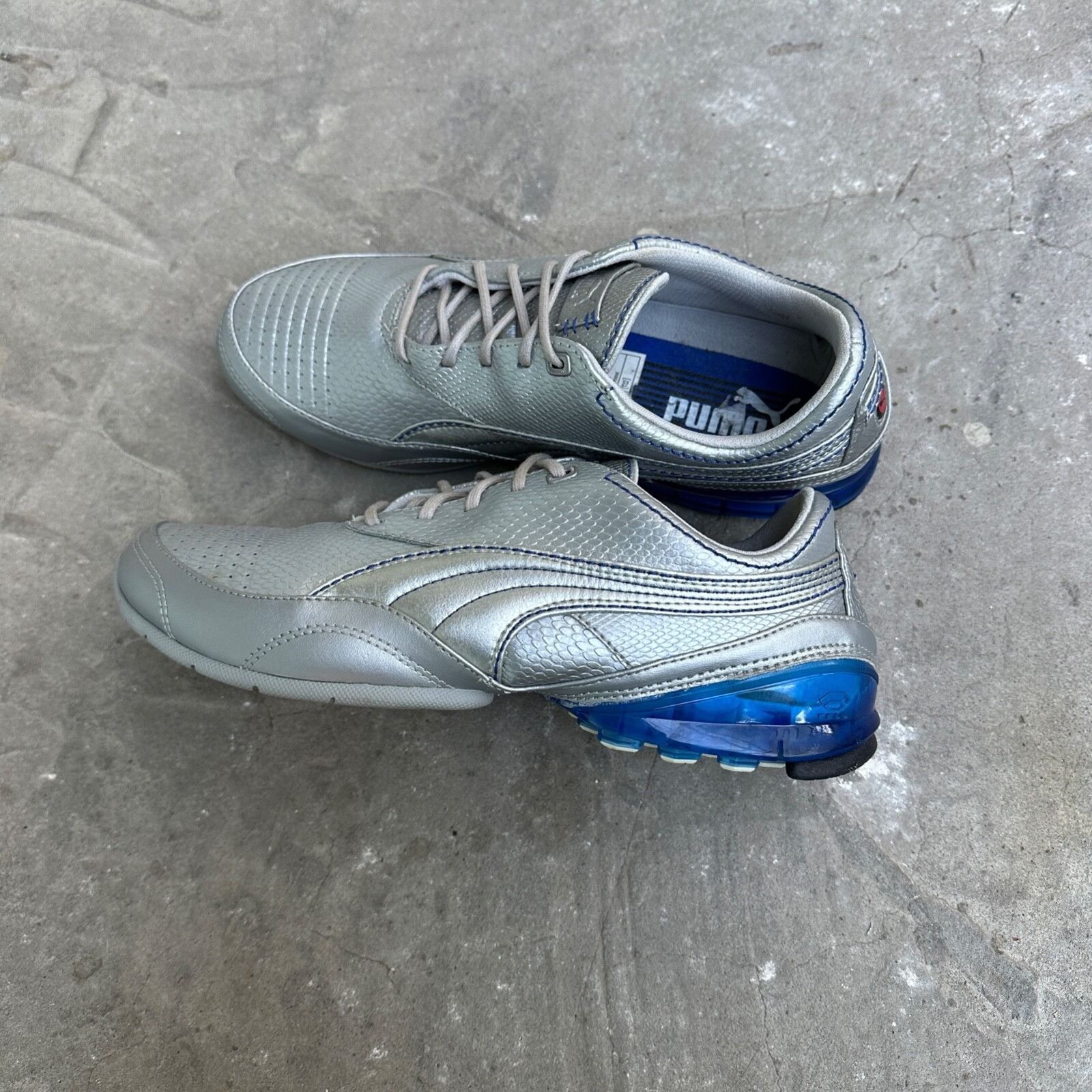 Puma Puma Cell Meio Vintage Rare Silver Sneakers 9008AC Size US 7.5 / EU 40-41 - 1 Thumbnail