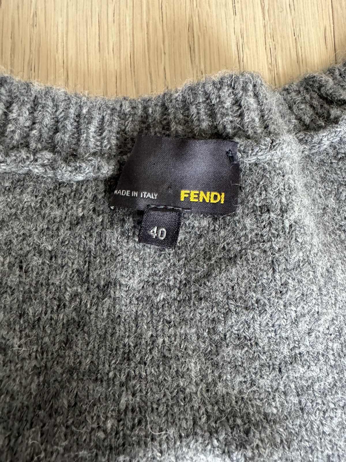 Fendi FENDI Wool Winter Knit Mini Dress Size S / US 4 / IT 40 - 8 Thumbnail