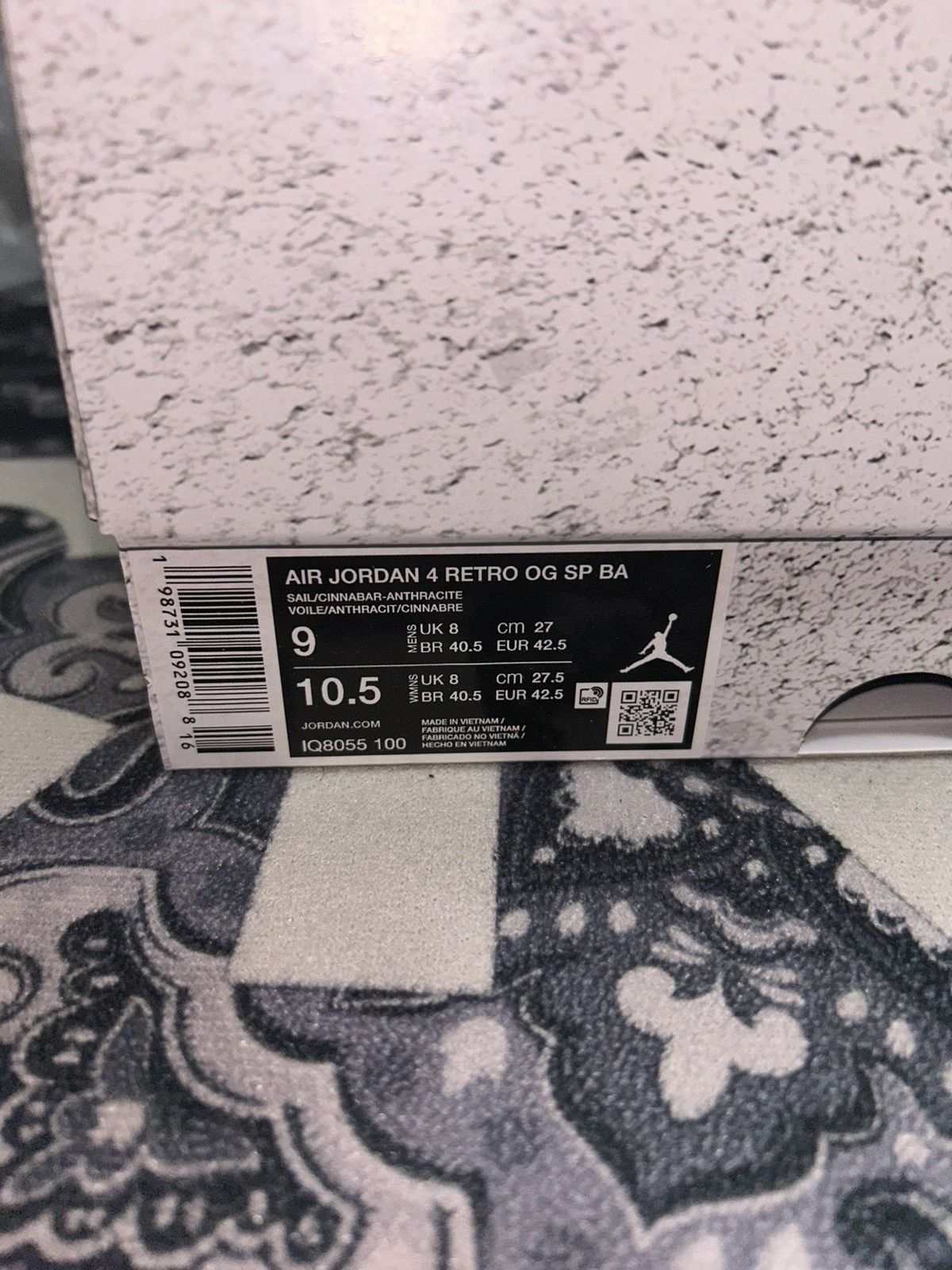 Jordan Brand Jordan 4 x Nigel “Bike” Brick after Brick /Brick by Brick Size US 9 / EU 42 - 8 Thumbnail