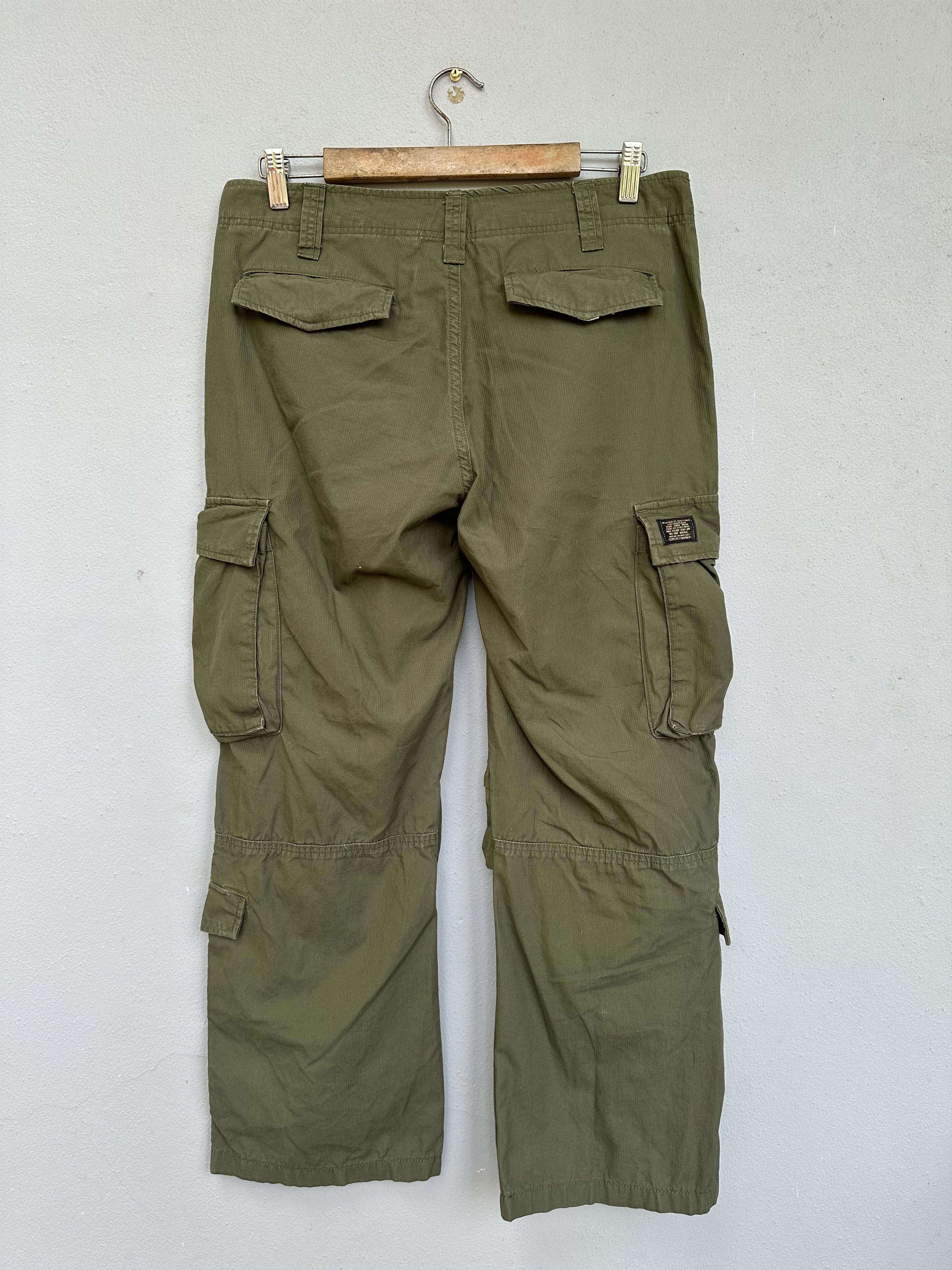 Denim & Supply Ralph Lauren Japanese Brand Surplus Company Multipocket Cargo HBT Pant Size US 29 - 11 Thumbnail