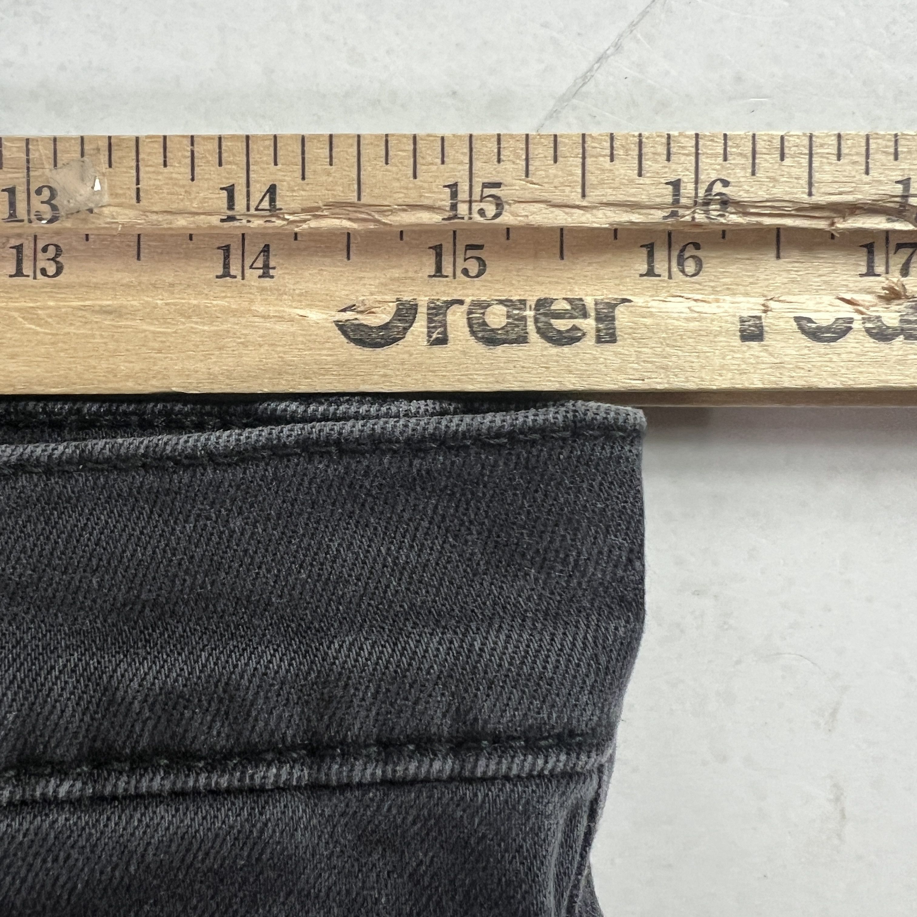 Rolla's Rolla's Jean Thin Captain Slim Black Faded Distressed Denim Size US 31 - 21 Thumbnail