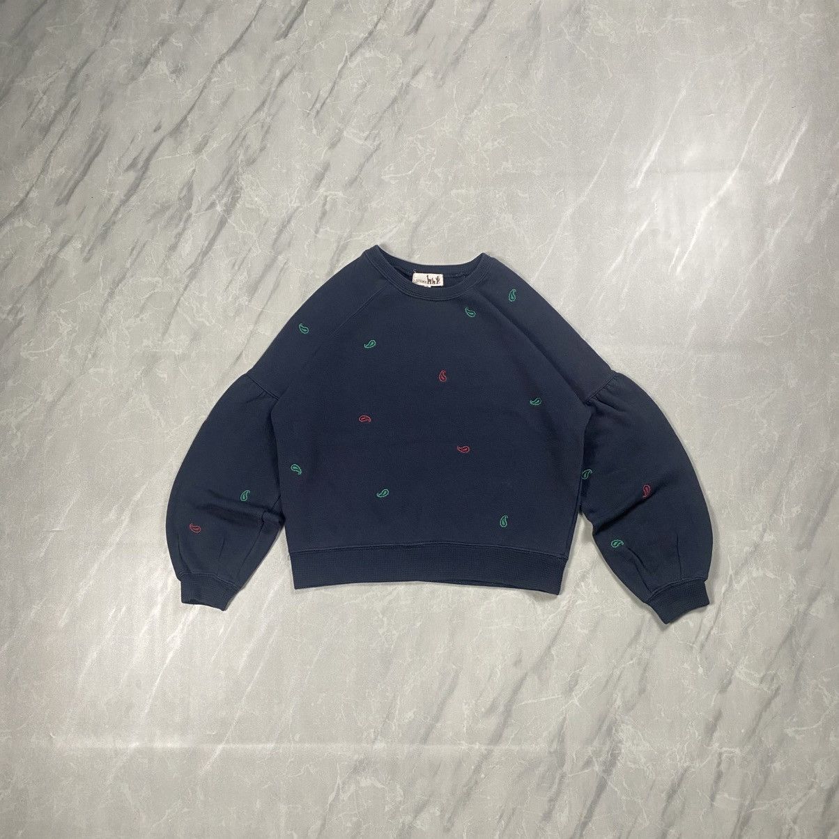 Japanese Brand Vintage Titicaca Paisley Embroidery Balloon Sleeve Crop Size M / US 6-8 / IT 42-44 - 1 Thumbnail