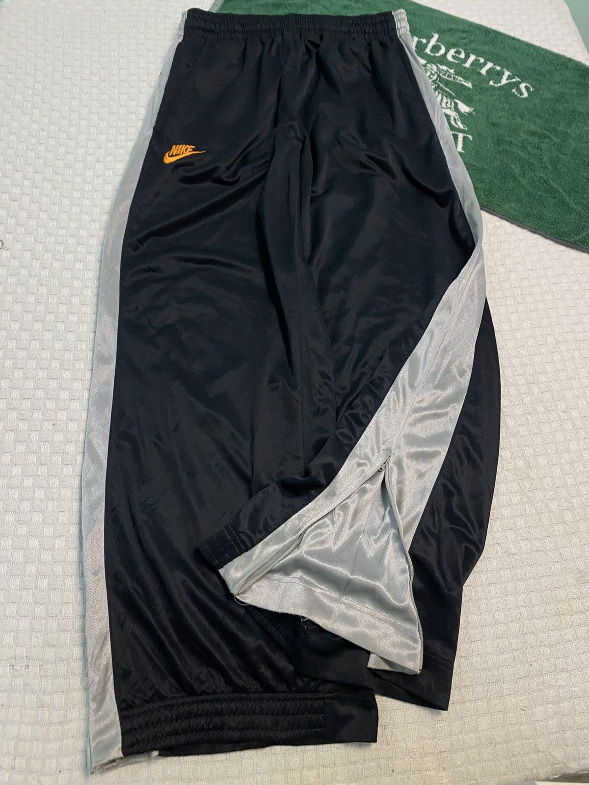 Carhartt Wip × Nike 💥 VINTAGE NIKE SUPER BAGGY 90S WIDE LEG TRACK PANTS Y2K Size US 30 / EU 46 - 1 Thumbnail