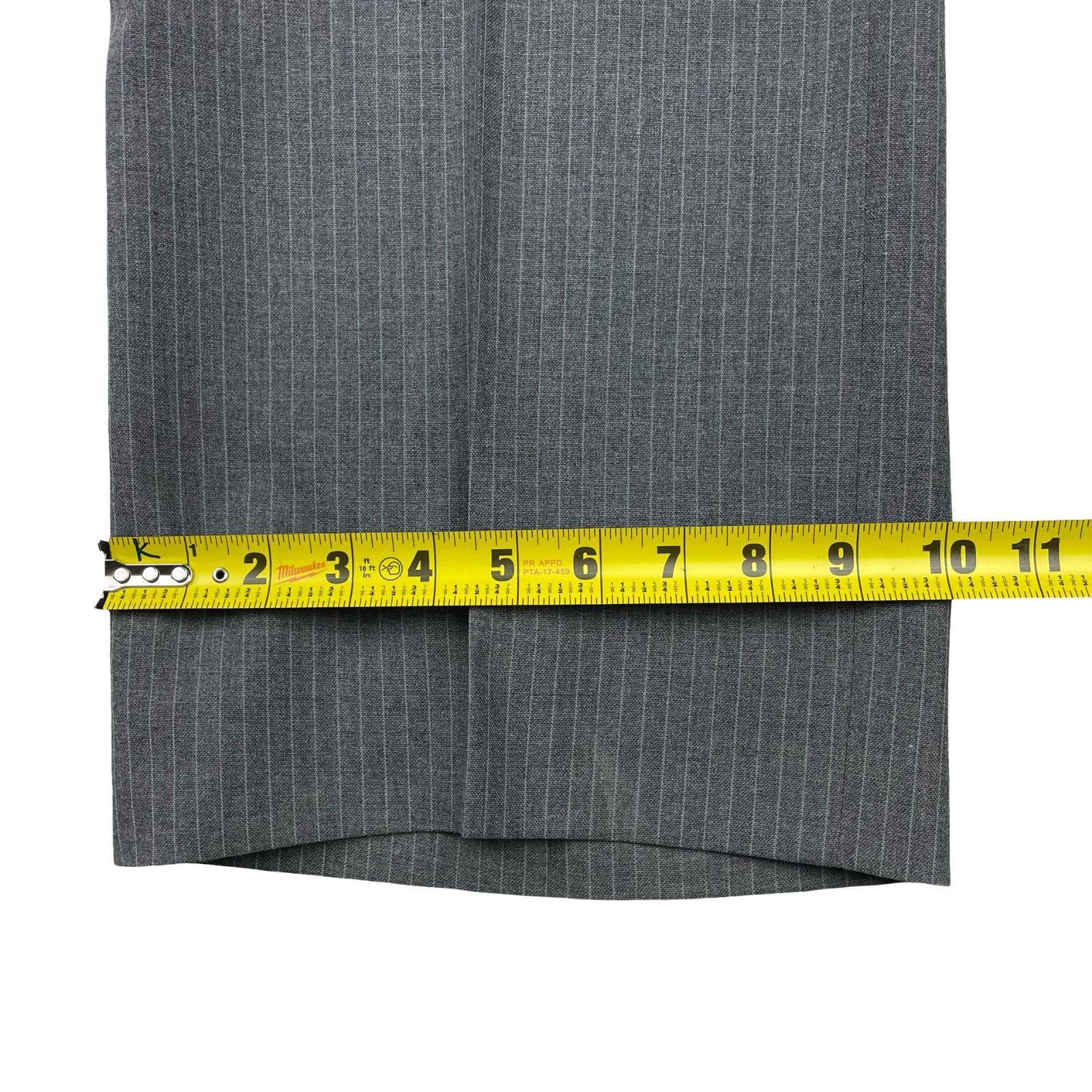 Stafford VTG Stafford Men's 100% Wool 2-Button Suit Gray Stripe • 46R Size 46R - 16 Thumbnail