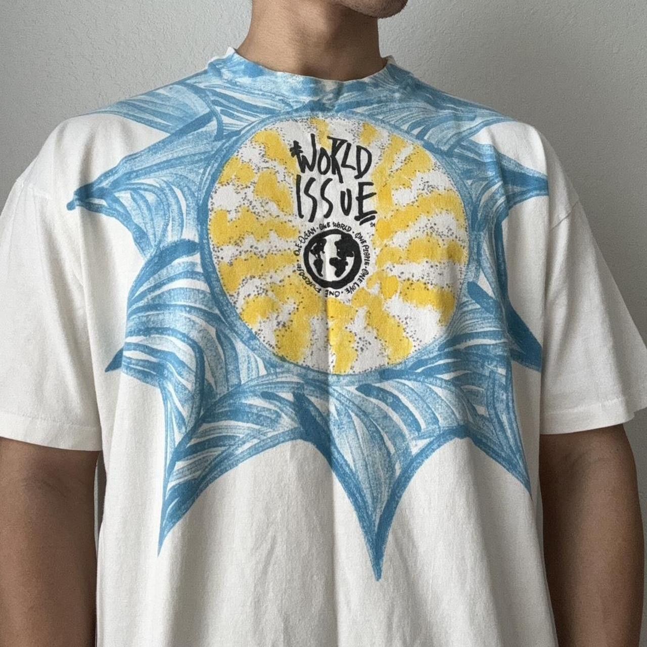 Vintage Vintage 1980s World Issue Environment Awareness Graphics Tee Size US XXL / EU 58 / 5 - 4 Thumbnail