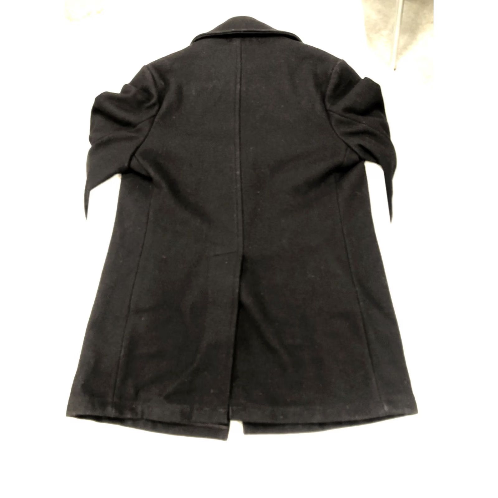 Vintage VINTAGE Woolrich Womens Wool Naval Pea Coat Double Breasted Size S (36) Black USA Made Size S / US 4 / IT 40 - 7 Thumbnail