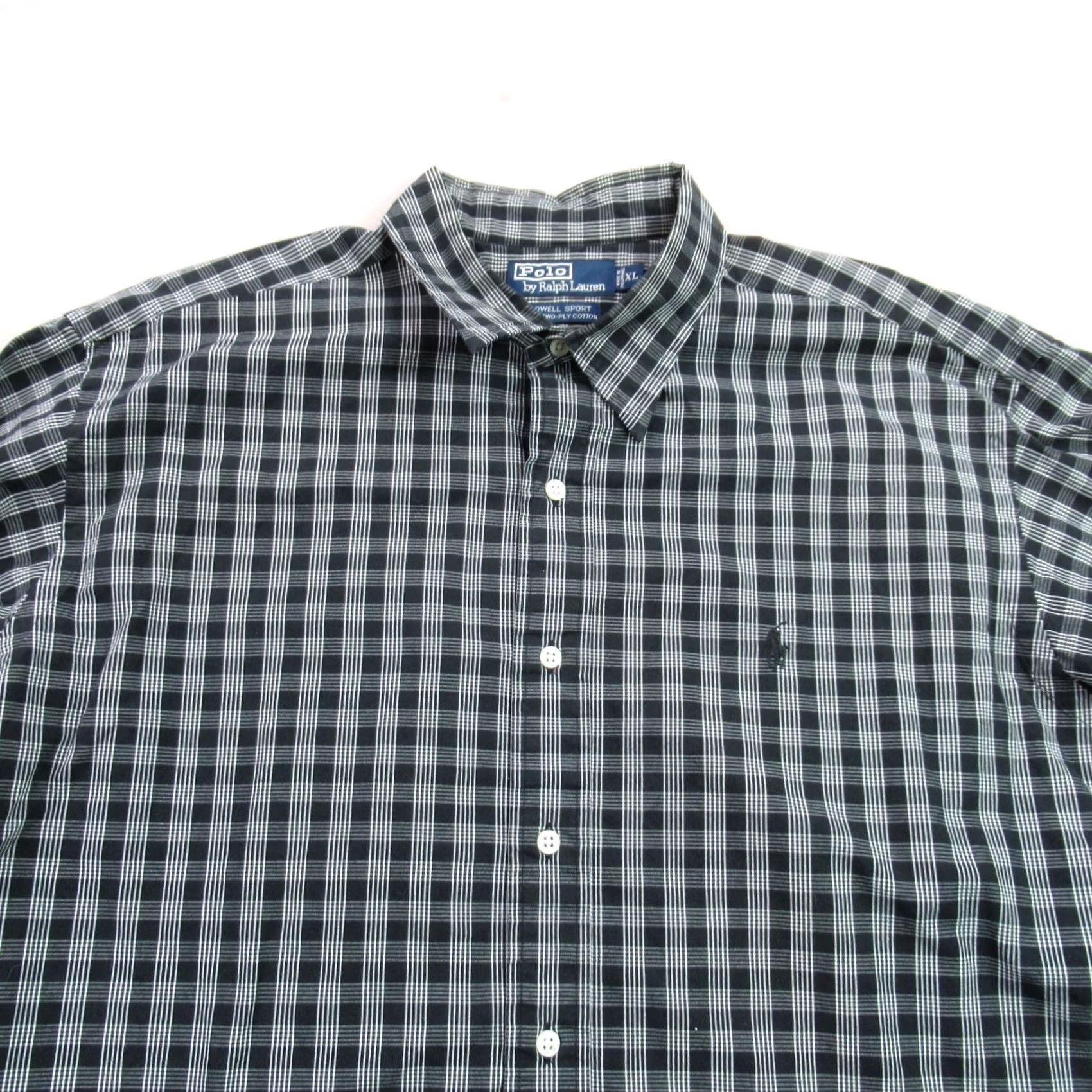 Polo Ralph Lauren Polo Ralph Lauren Mens Large Black Shirt Long Sleeve Button Front Plaid Casual Size US L / EU 52-54 / 3 - 3 Thumbnail