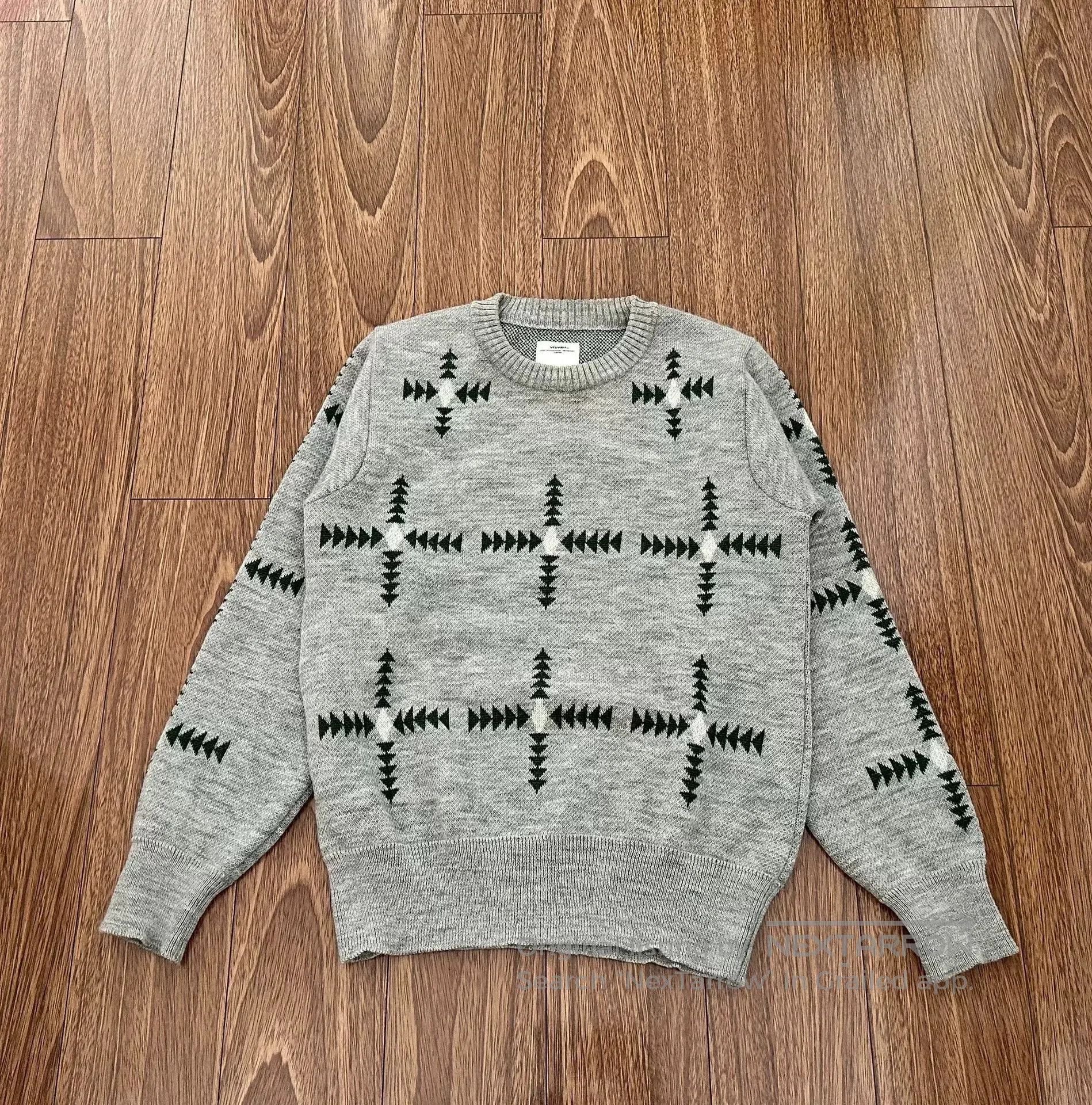 Visvim visvim vintage jacquard knit sweater for men. Size US S / EU 44-46 / 1 - 1 Thumbnail