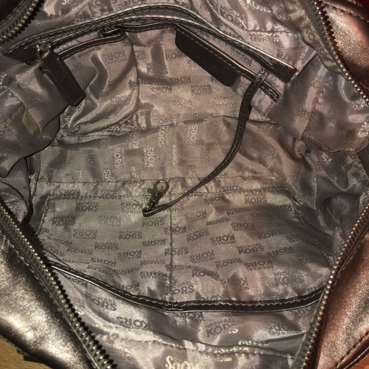 Michael Kors Michael Kors pewter satchel bag Size ONE SIZE - 8 Thumbnail