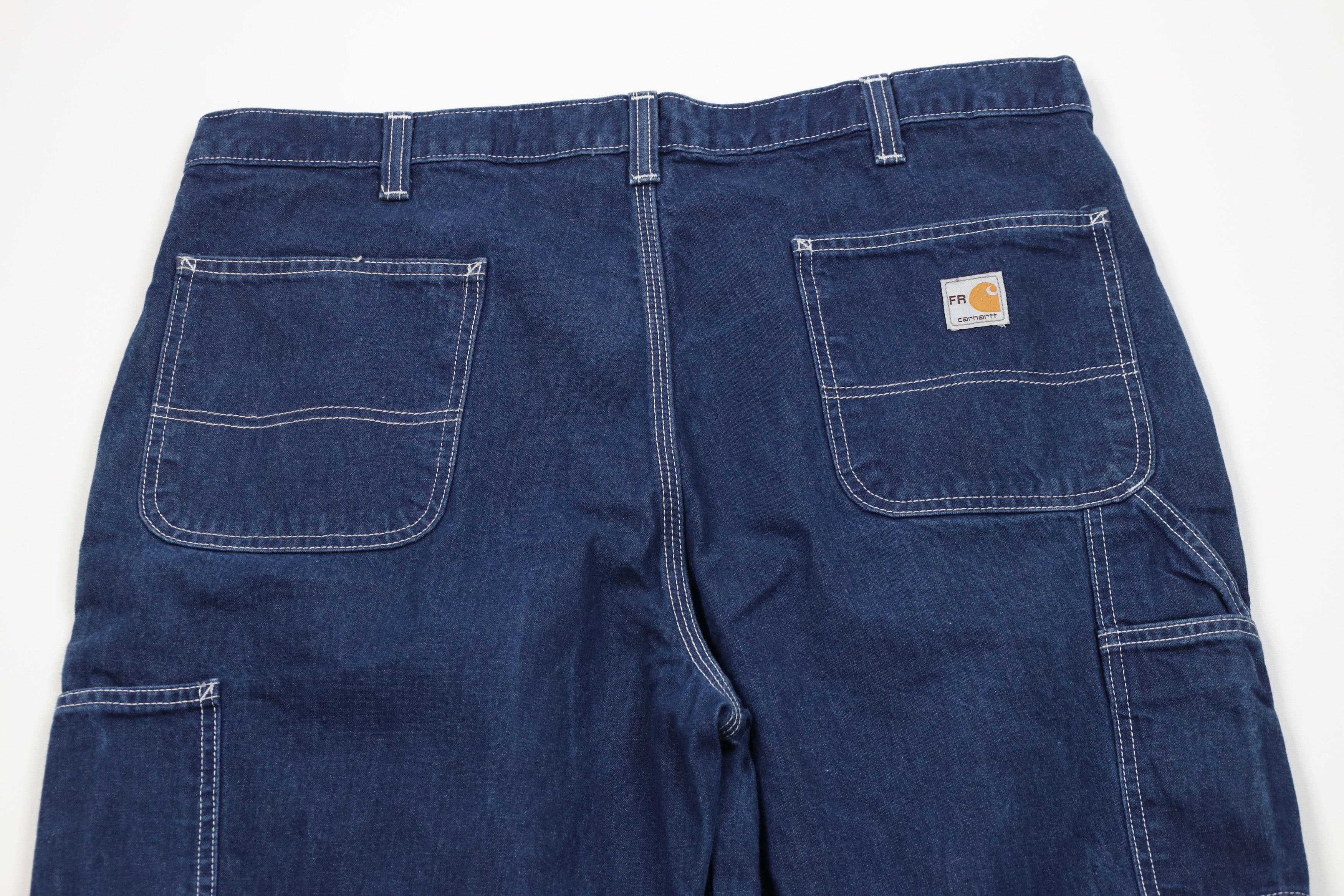 Carhartt Vintage Y2K Carhartt FR Resistant Wide Leg Dungaree Jeans Size US 40 / EU 56 - 12 Thumbnail